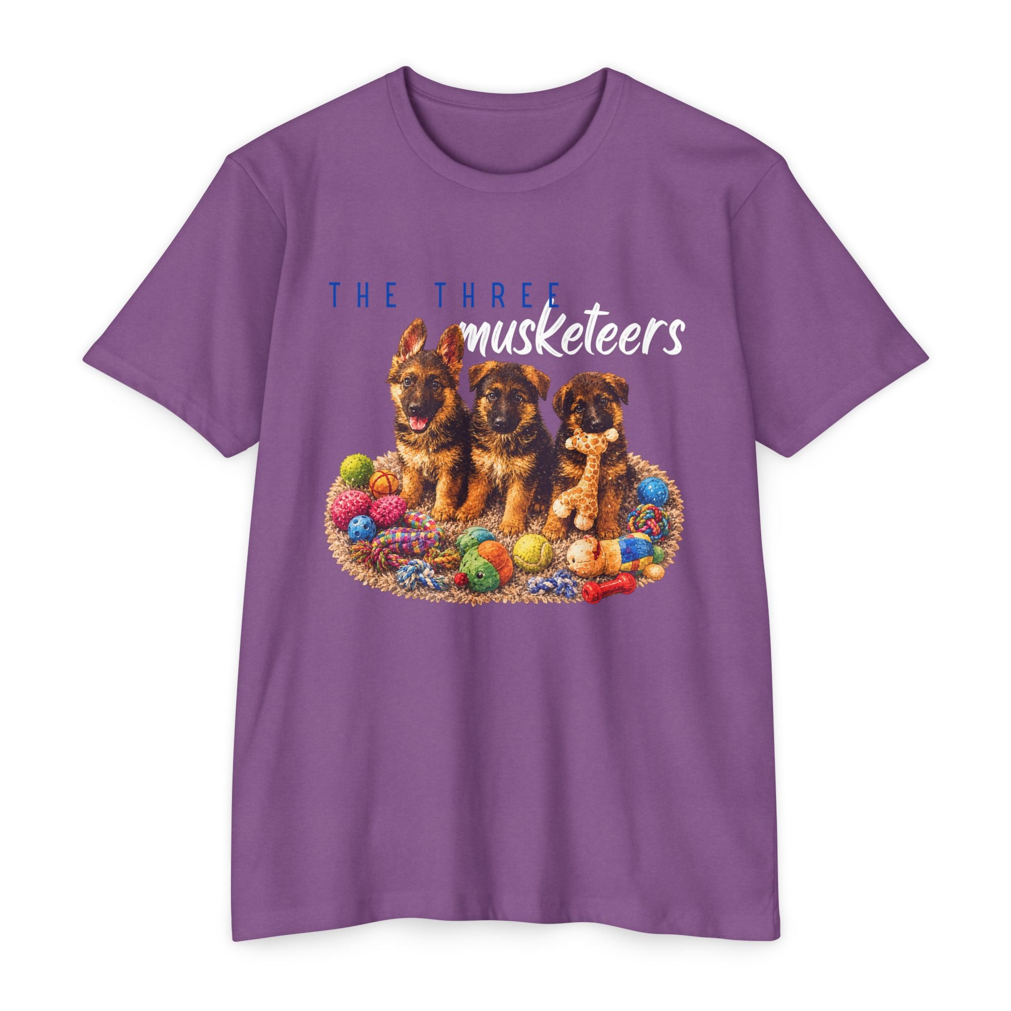 The Three Musketeers Puppy T-Shirt — Cute German Shepherds Easter Dog Tee