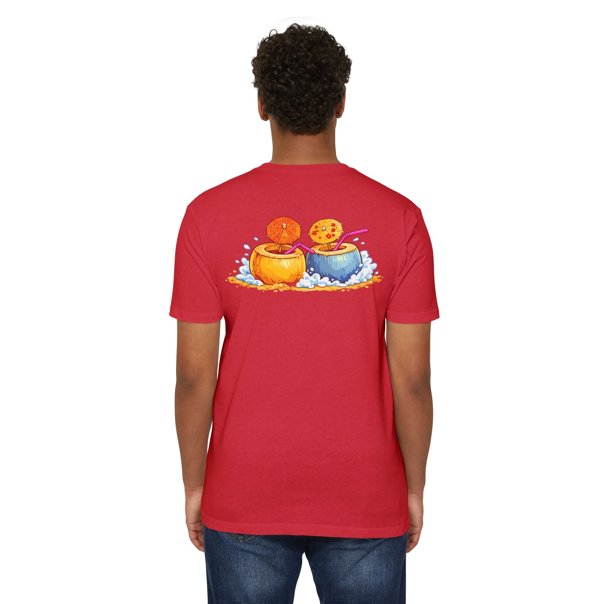 "Beaches, Vacations, & Good Drinks" Tropical Drink Tee