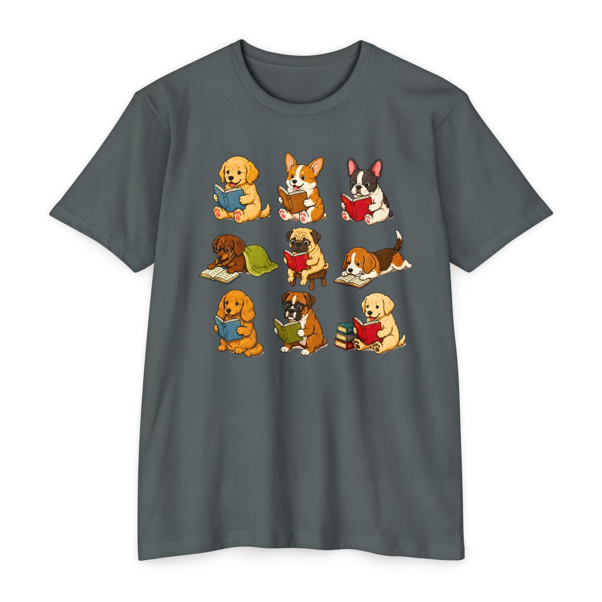 Cute Puppies Reading Dogs T-Shirt