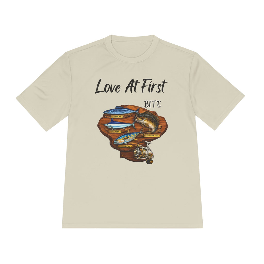 Fishing T-Shirt — "Love At First Bite" Graphic Tee
