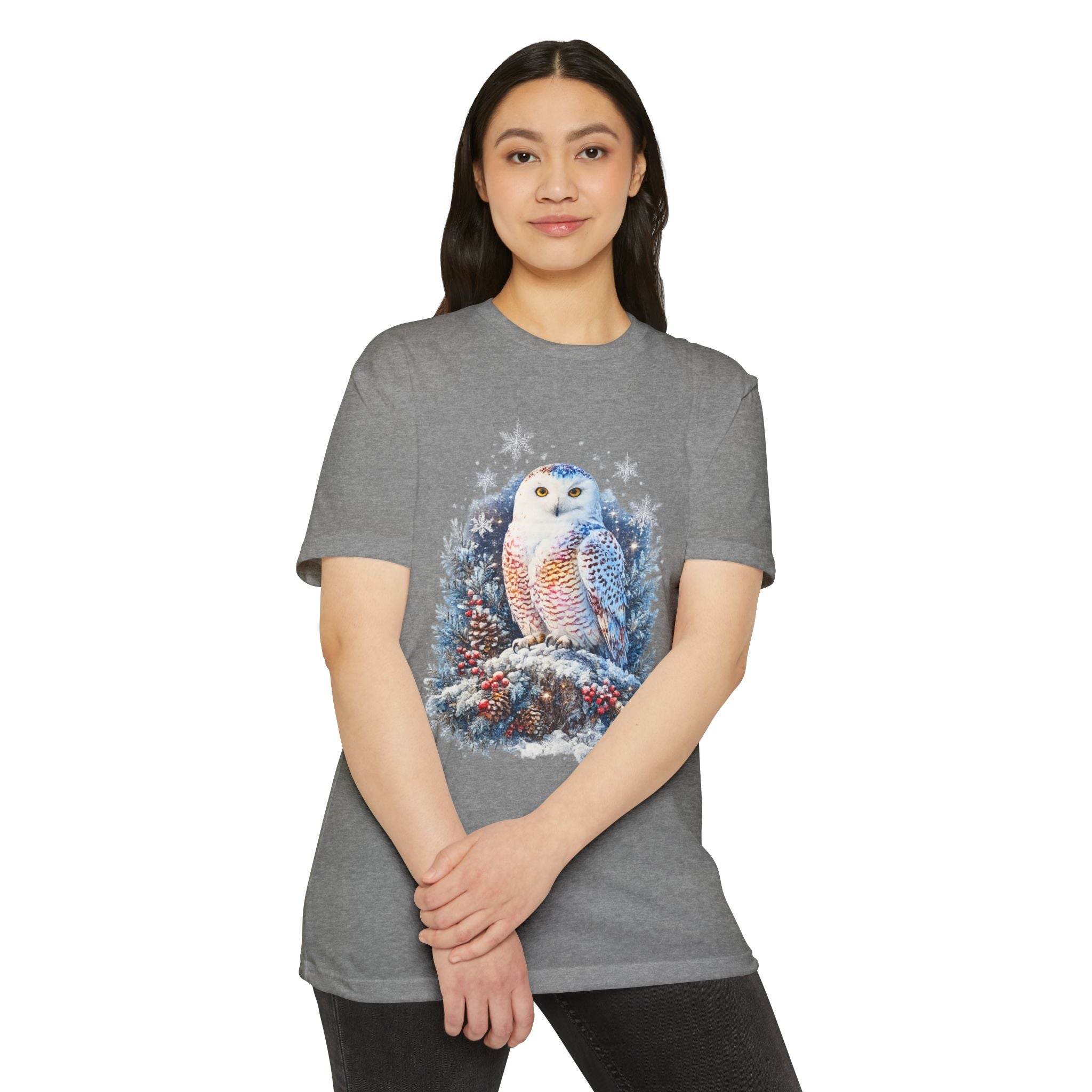 Snowy Owl Festive Holiday Winter T-Shirt