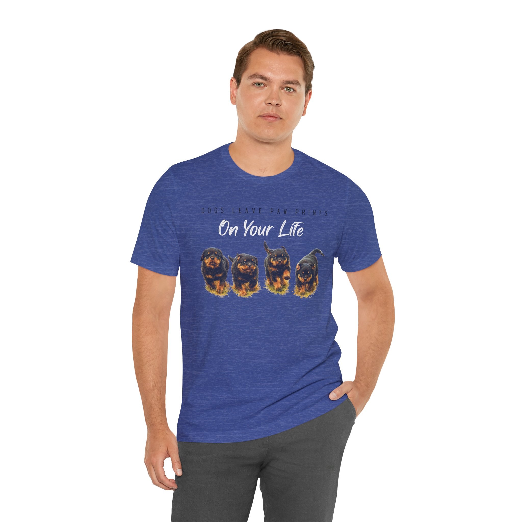 "Dogs Leave Paw Prints on Your Life" Puppies Tee Shirt