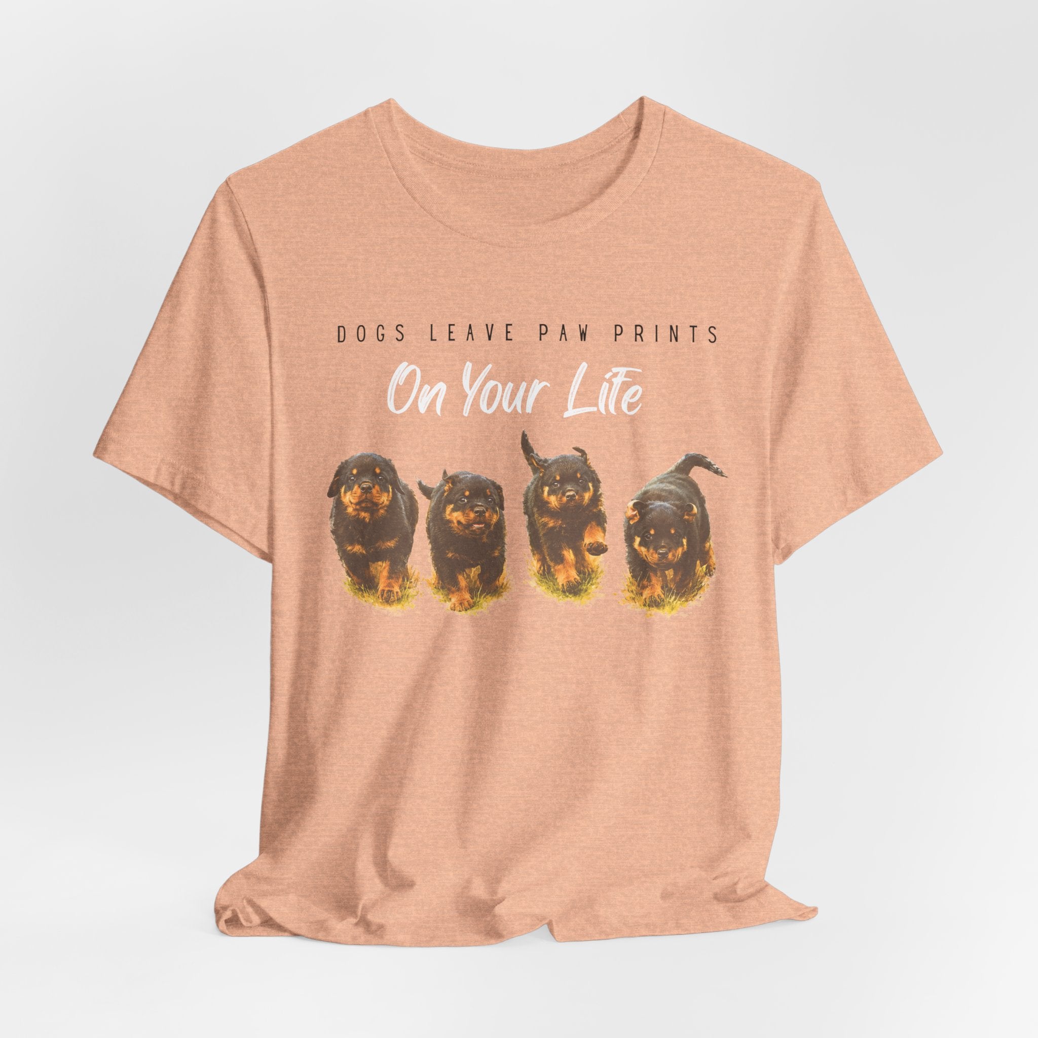 "Dogs Leave Paw Prints on Your Life" Puppies Tee Shirt