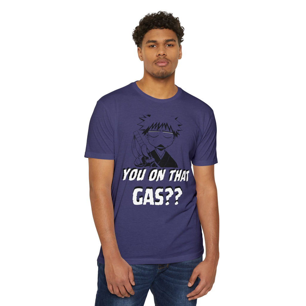 Anime Graphic T-Shirt — "You On That Gas??" Cartoon Character Tee