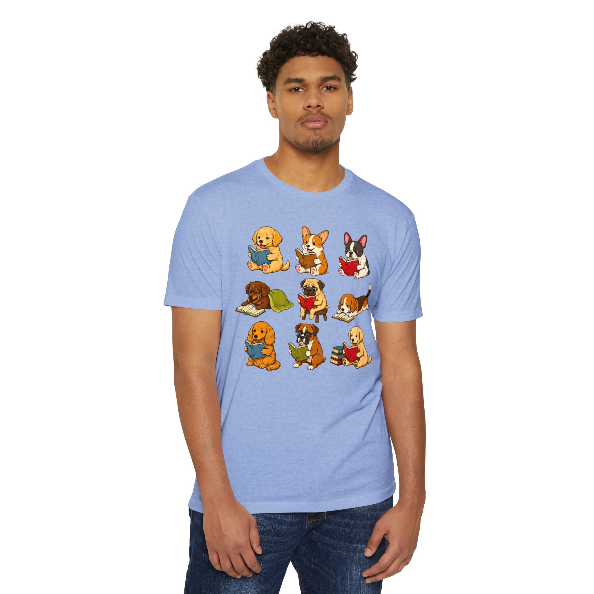 Cute Puppies Reading Dogs T-Shirt