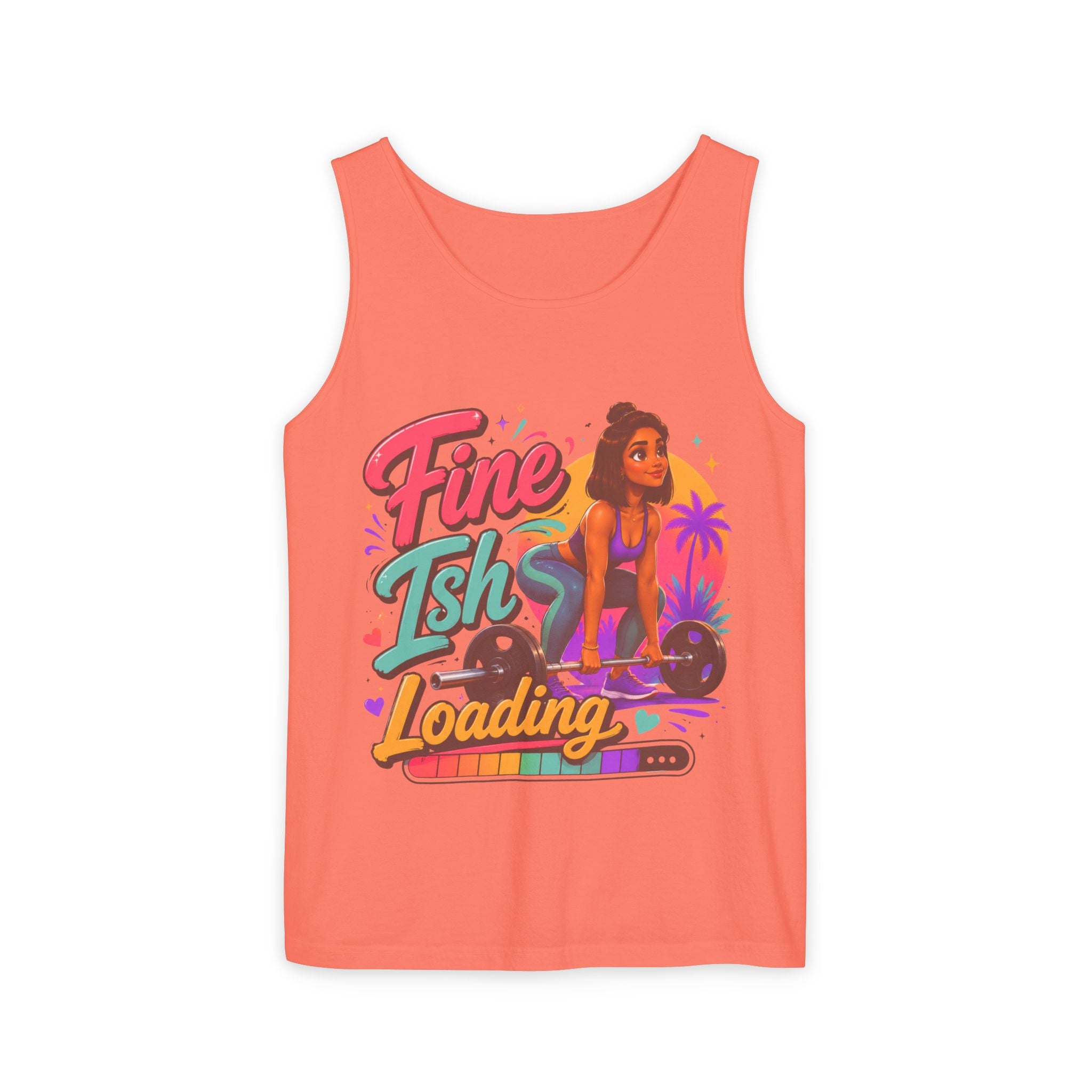 Loading Fine Tsh Tank Top — Retro Beach Vibe Graphic Tank