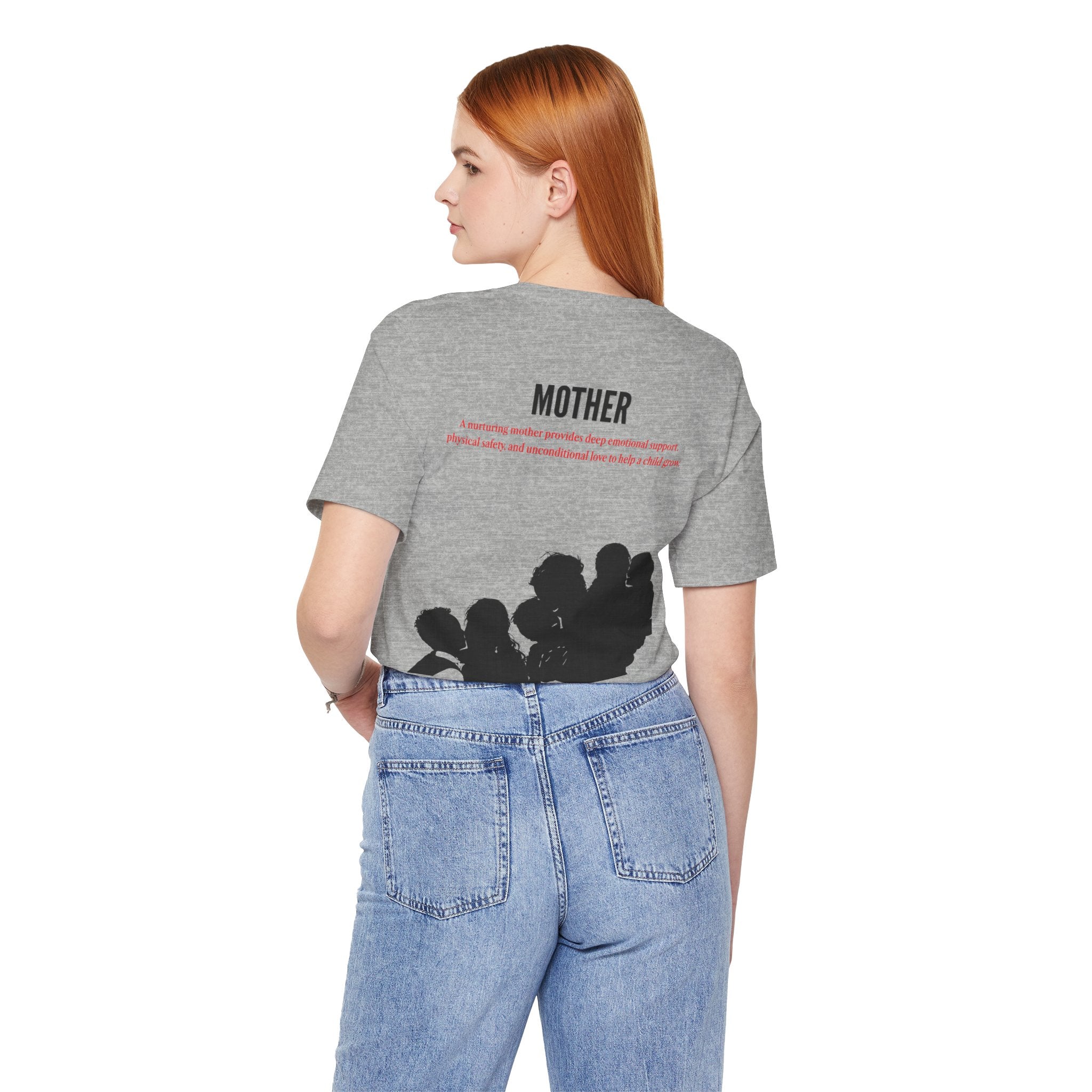 Nurturing Mother Tee — Silhouette Family Short Sleeve Shirt