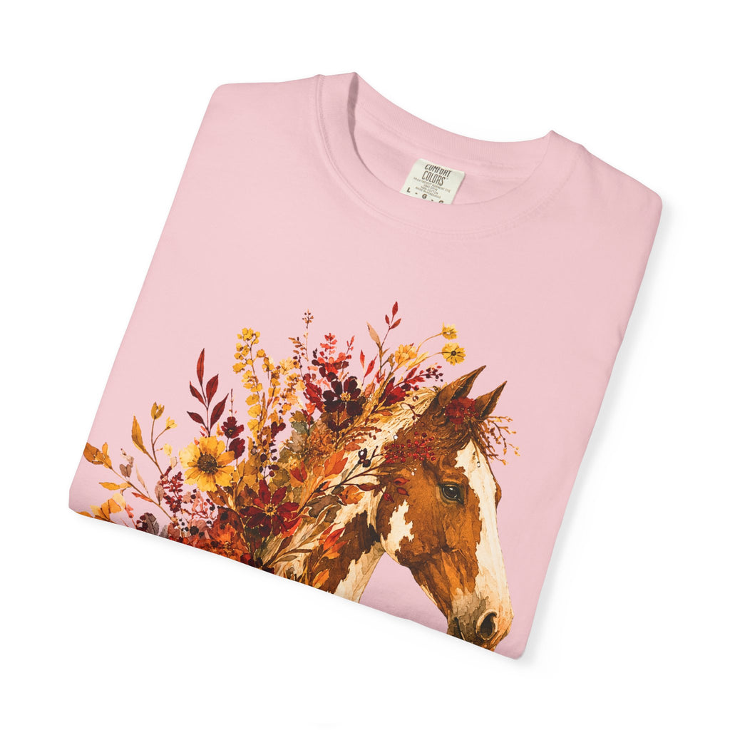Autumn Sunflower Horse Head Tee