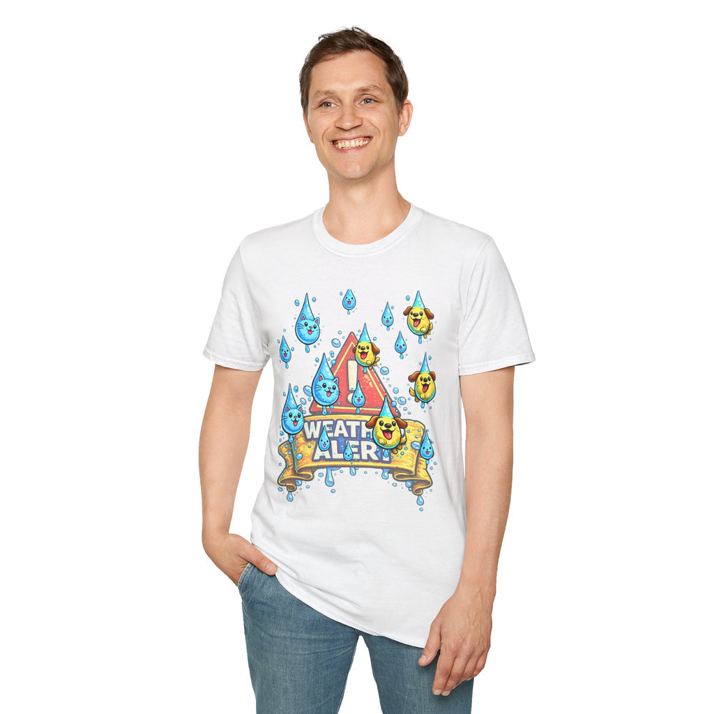 Weather Alert T-Shirt  " It's Raining Cats & Dogs"