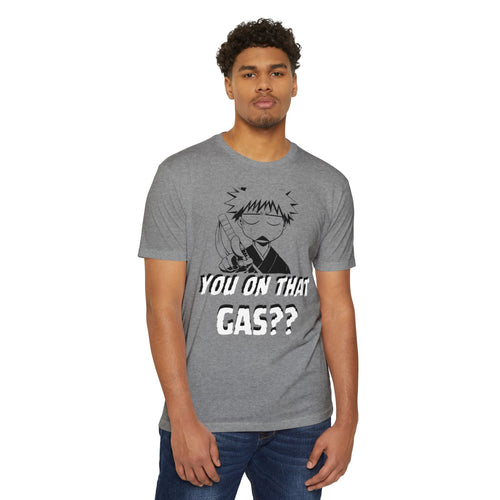 Anime Graphic T-Shirt — "You On That Gas??" Cartoon Character Tee