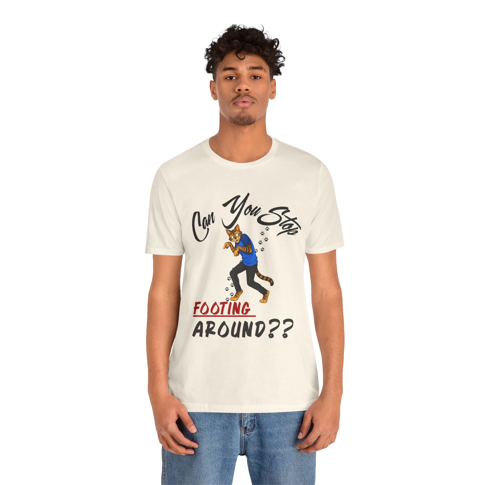 Can You Stop "P" Footing Around??” — Funny Paw Print Tee