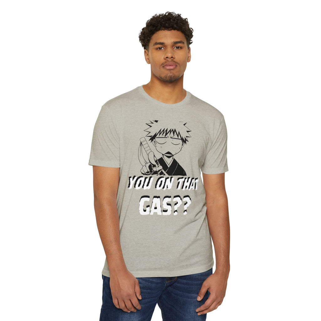 Anime Graphic T-Shirt — "You On That Gas??" Cartoon Character Tee