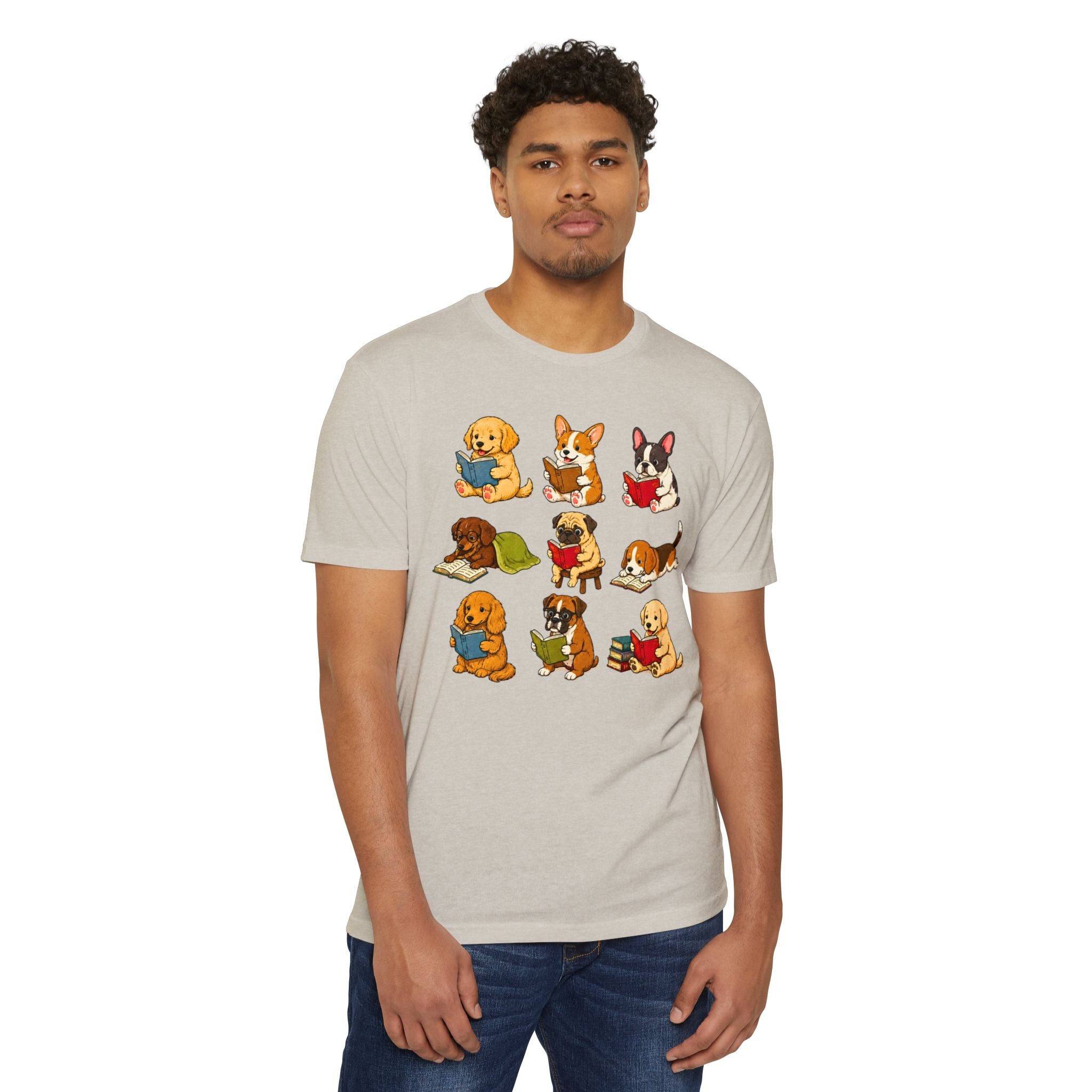 Cute Puppies Reading Dogs T-Shirt