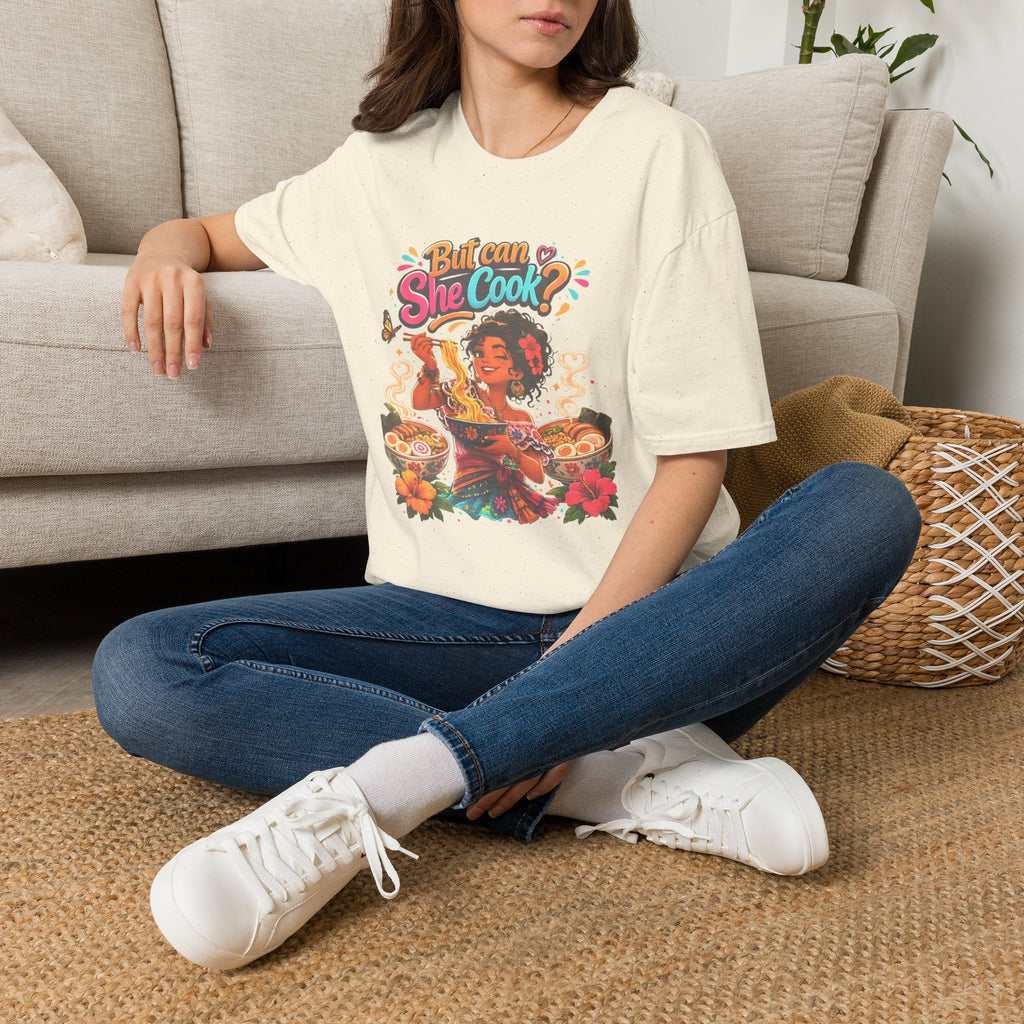 "But Can She Cook?" Retro Chef Graphic Tee