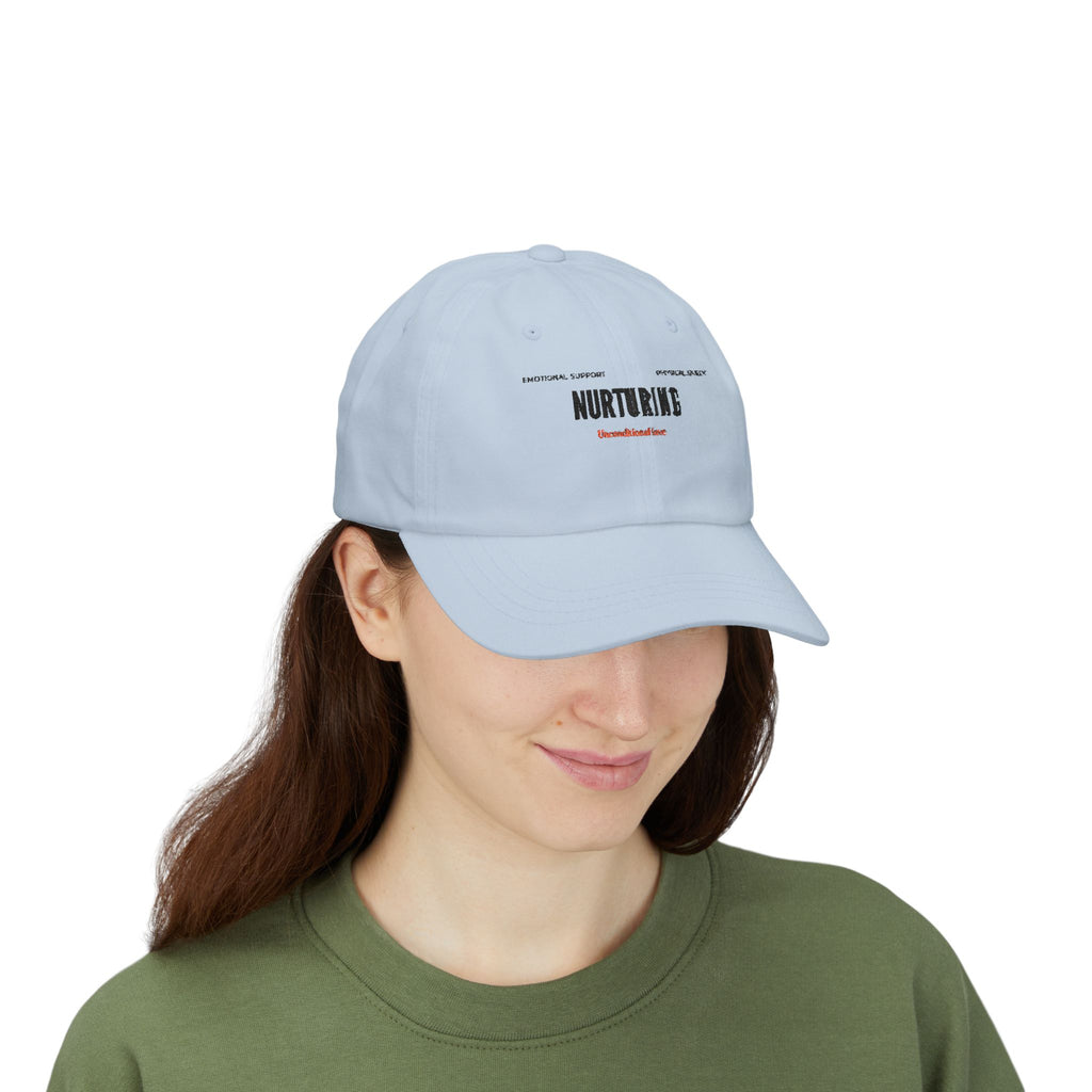 Nurturing  Minimalist Beige Embroidered MOM Cap