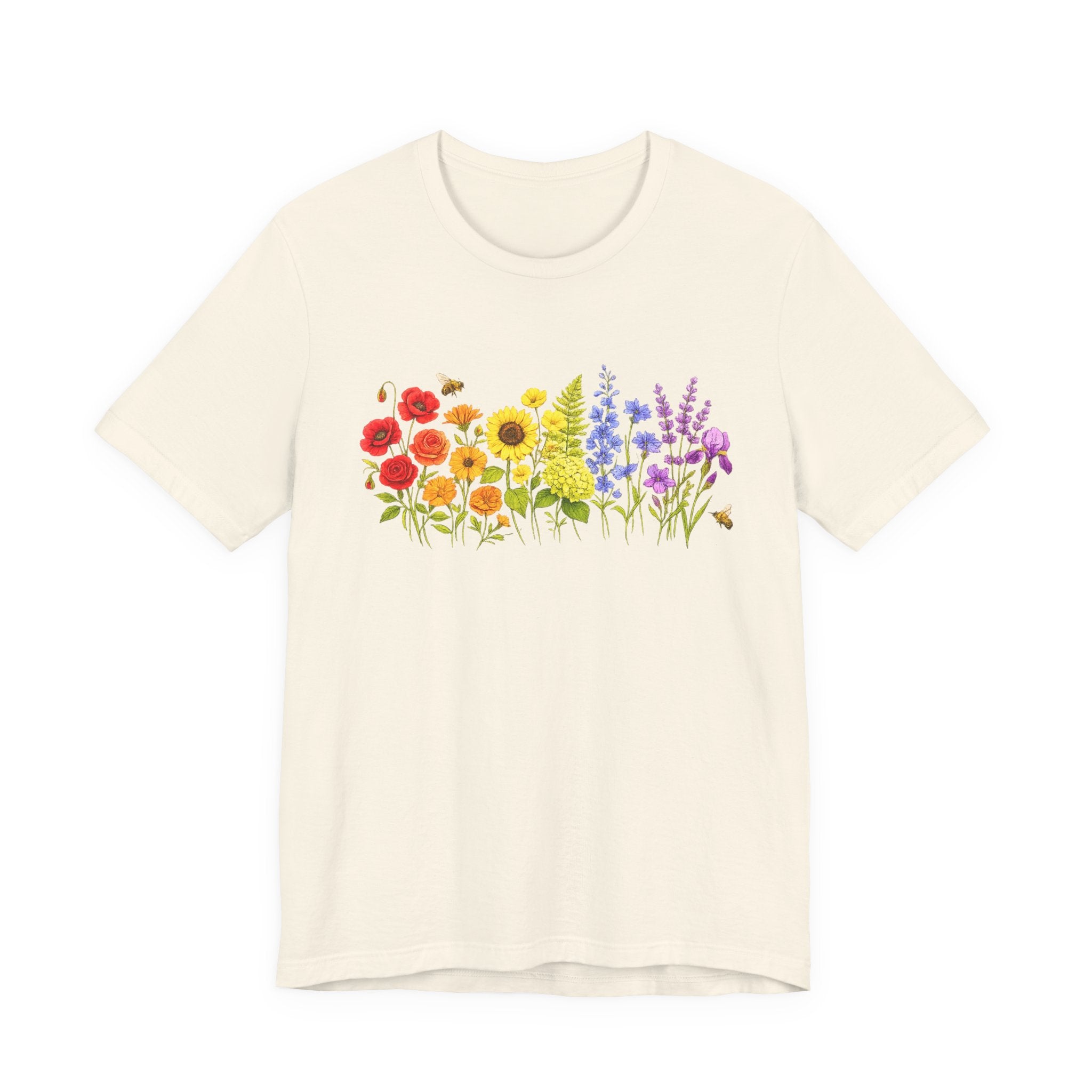 Wildflower Row Floral Garden Graphic T-Shirt