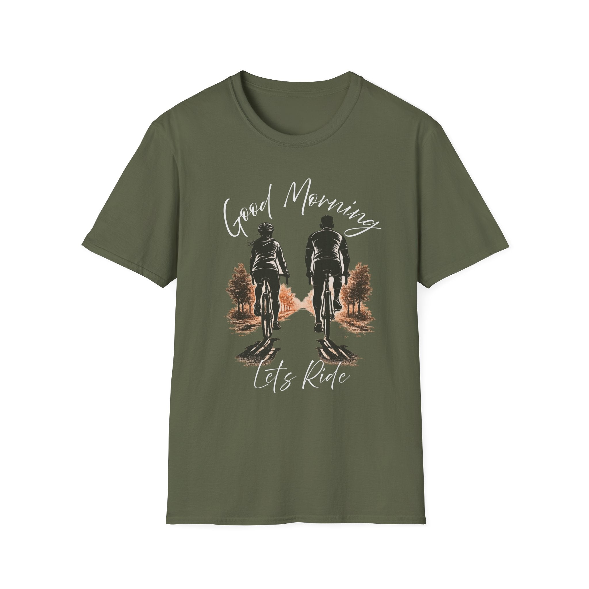 Good Morning Let's Ride T-Shirt — Biker Couple Vintage Graphic Tee