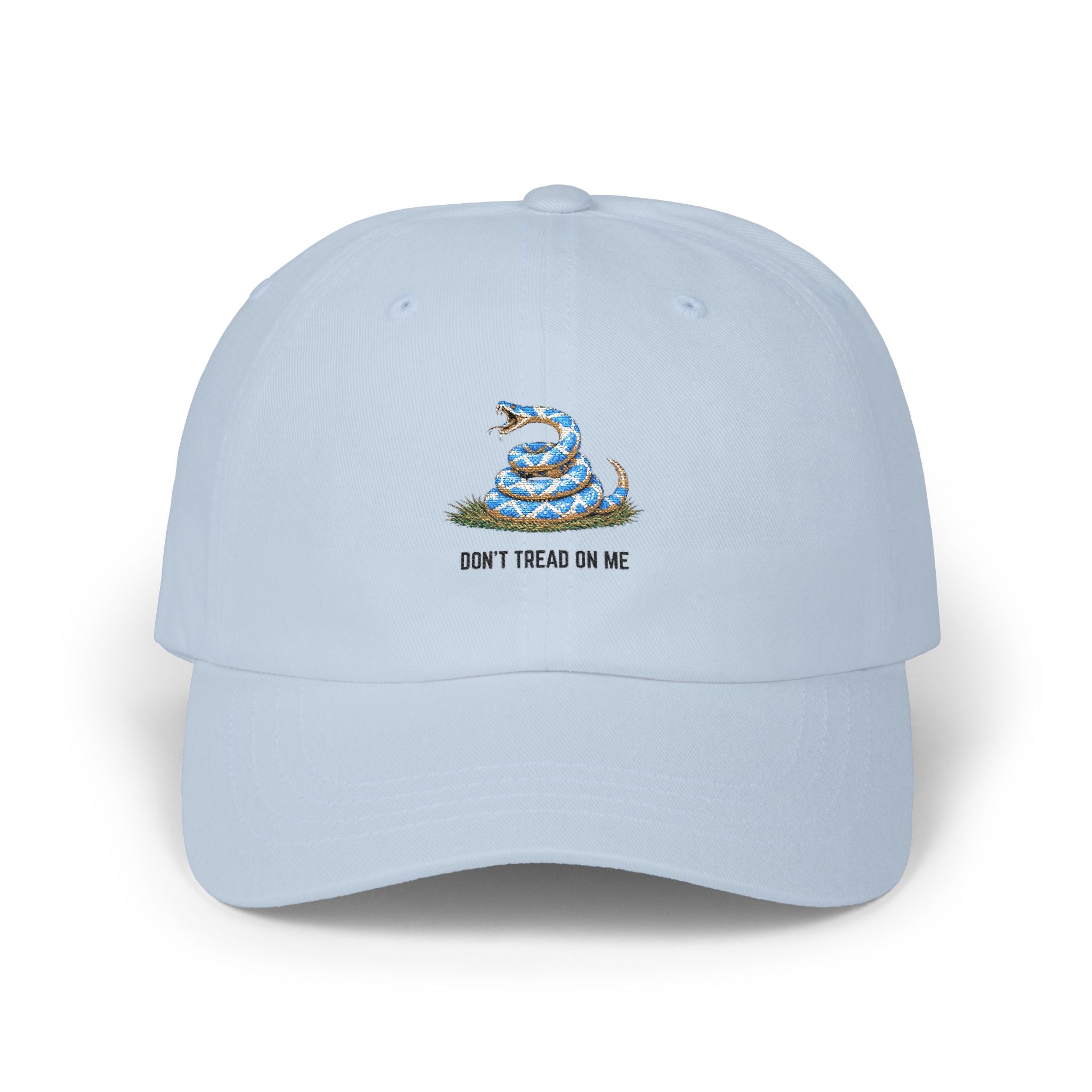 Dad Cap — 'Don't Tread On Me' Coiled Snake Embroidered Baseball Hat
