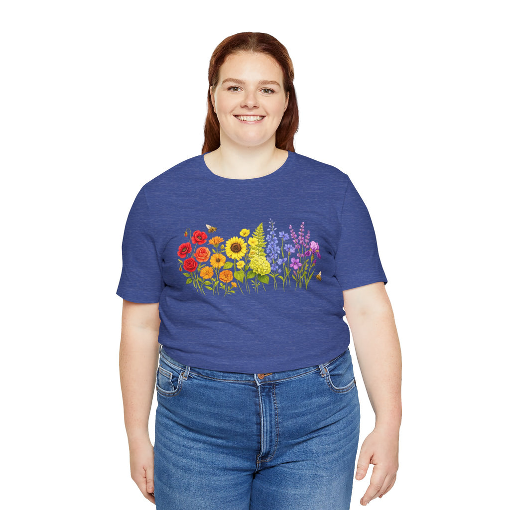 Wildflower Row Floral Garden Graphic T-Shirt