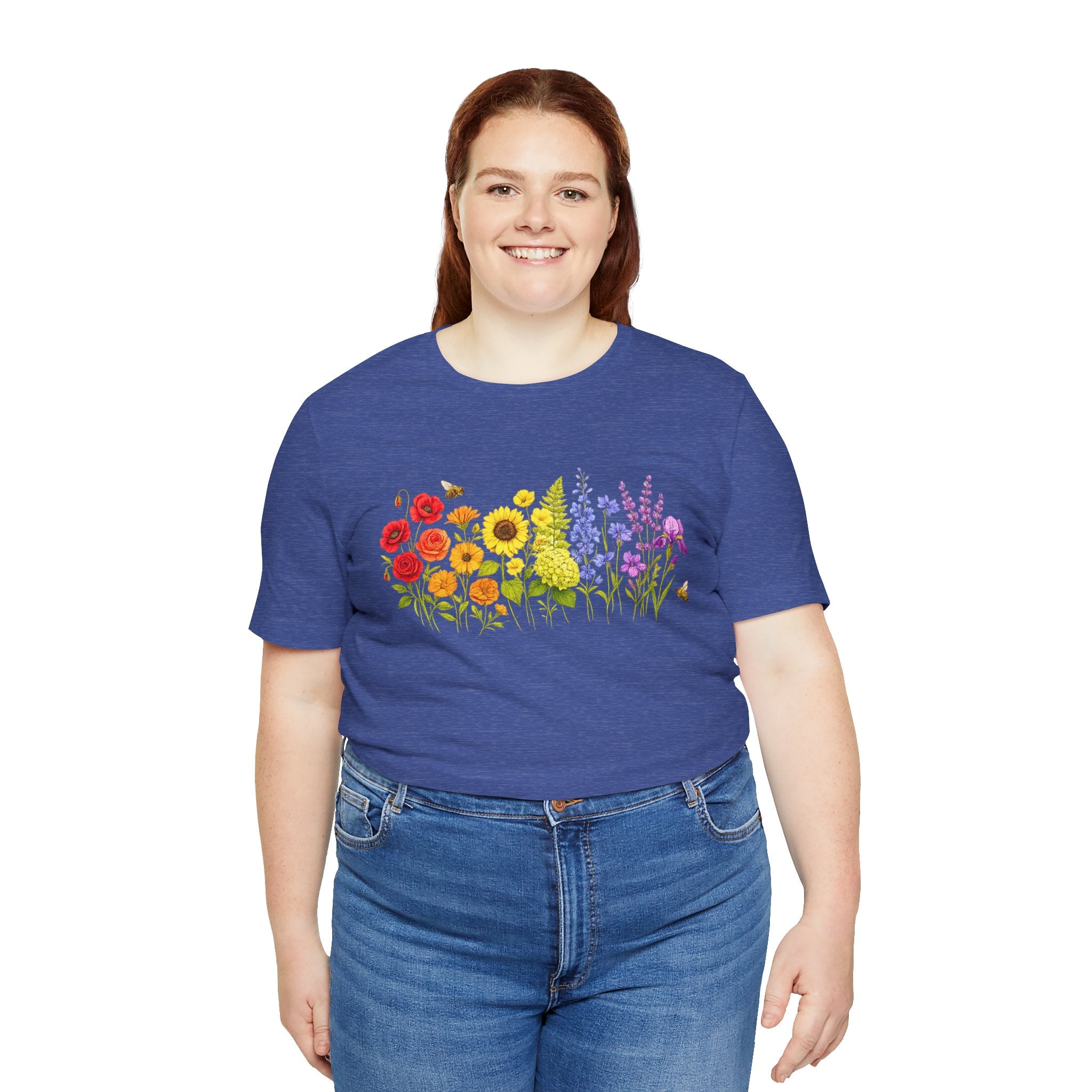 Wildflower Row Floral Garden Graphic T-Shirt