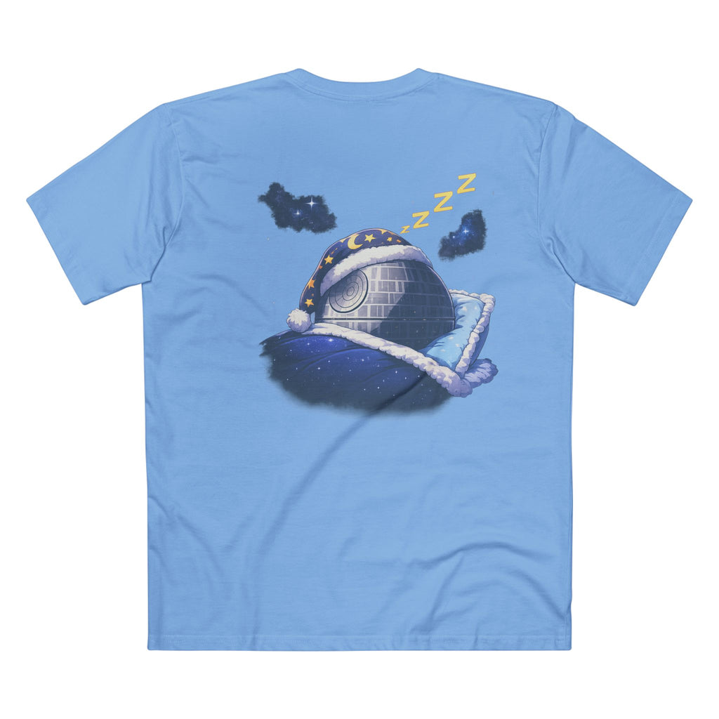 Dark Side Tee — "I'm Going to the Dark Side (Good)" Retro Sleepy Death Star T‑Shirt