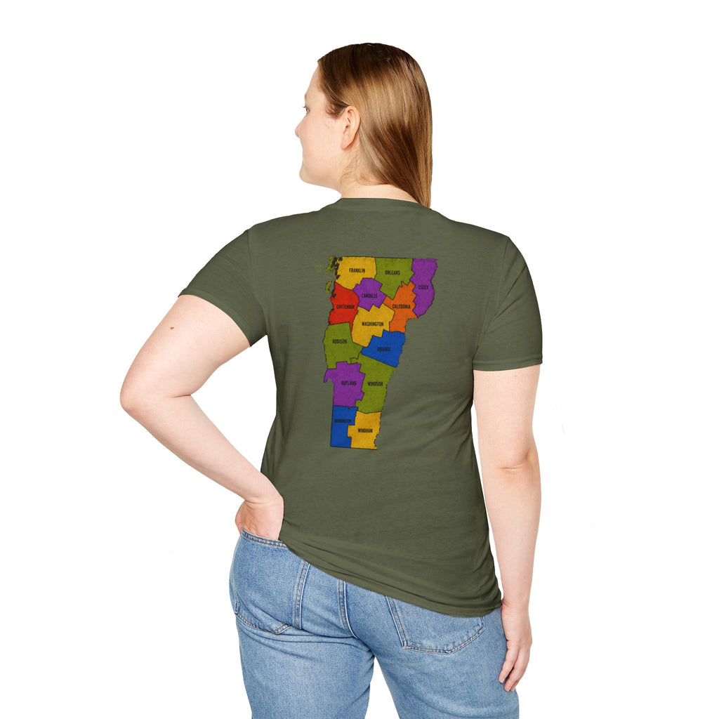 Don't Ask 100% Organic T-Shirt — Vermont Pride State Map Tee