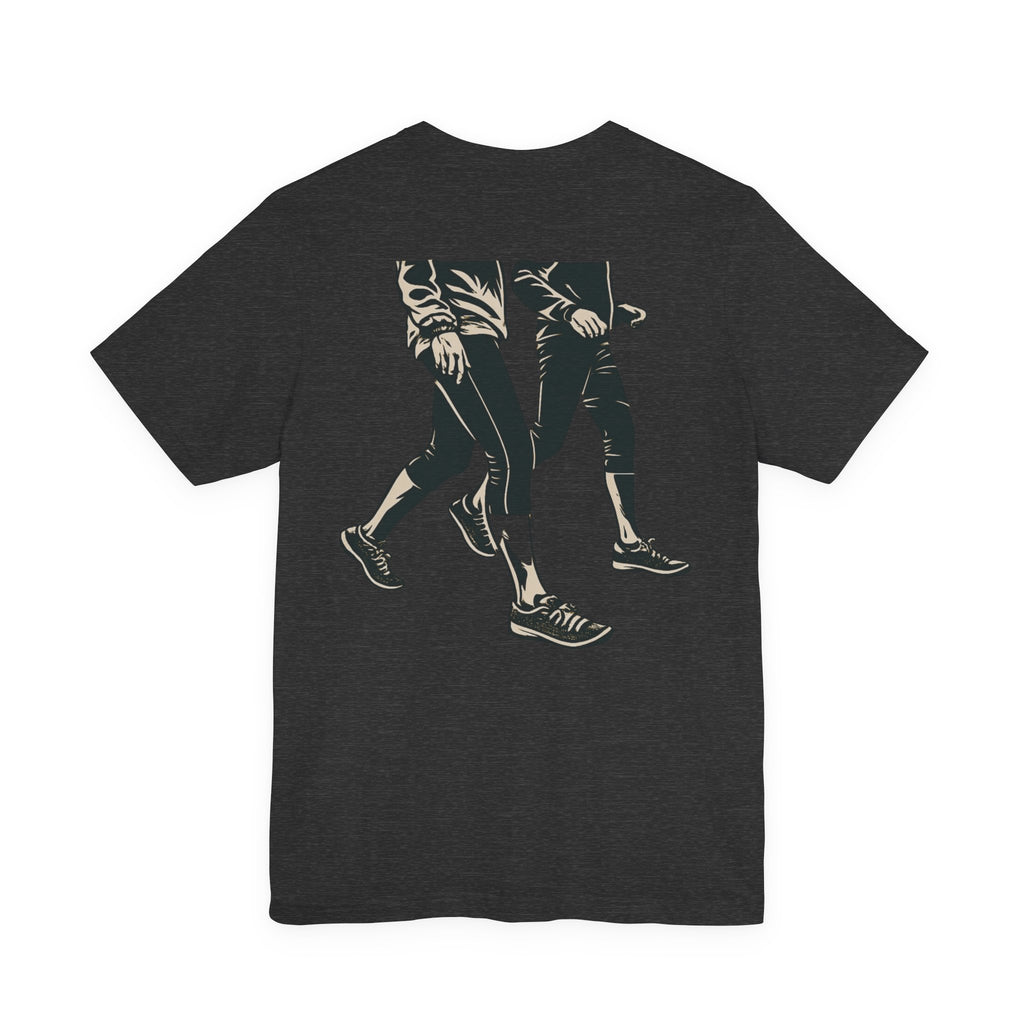 Good Morning Walk Tee — Retro Walking Graphic T-Shirt for Fitness & Morning Strolls