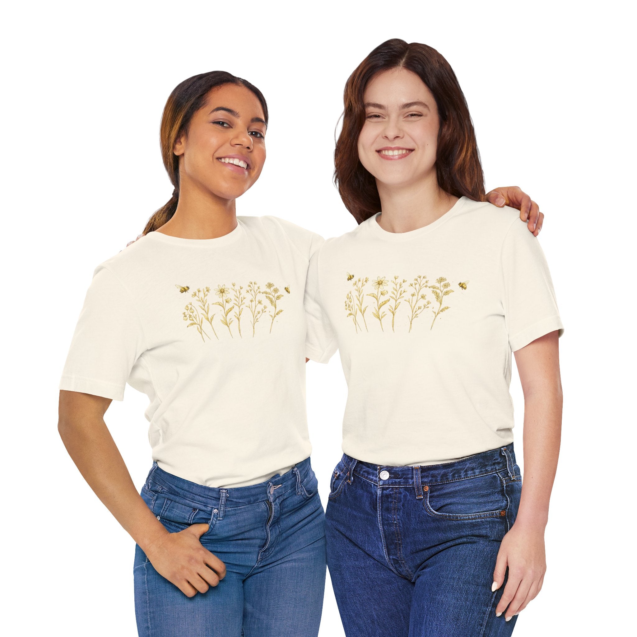 Gold Wildflower Graphic T-Shirt