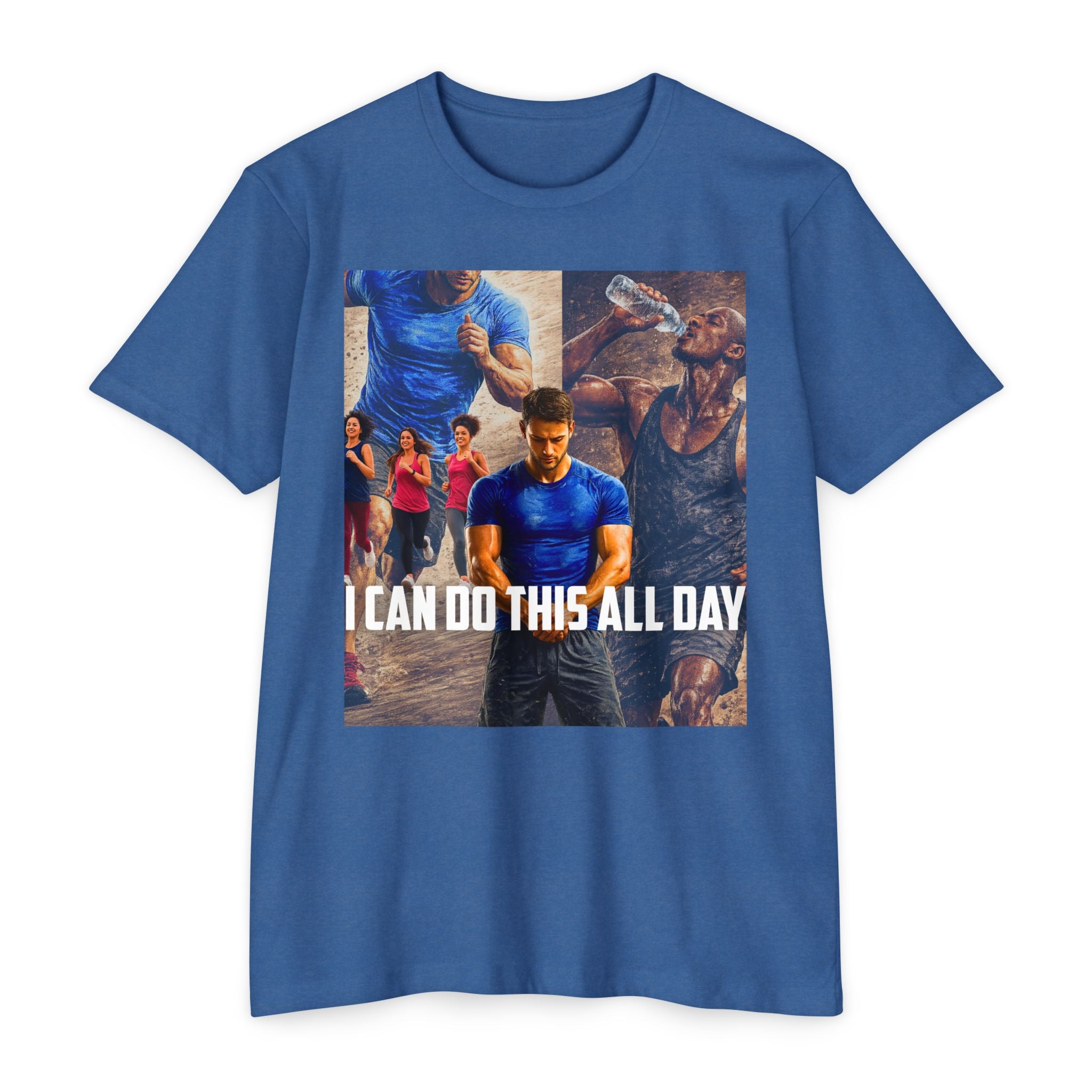 Motivational Workout T-Shirt — "I Can Do This All Day" Athletic Tee
