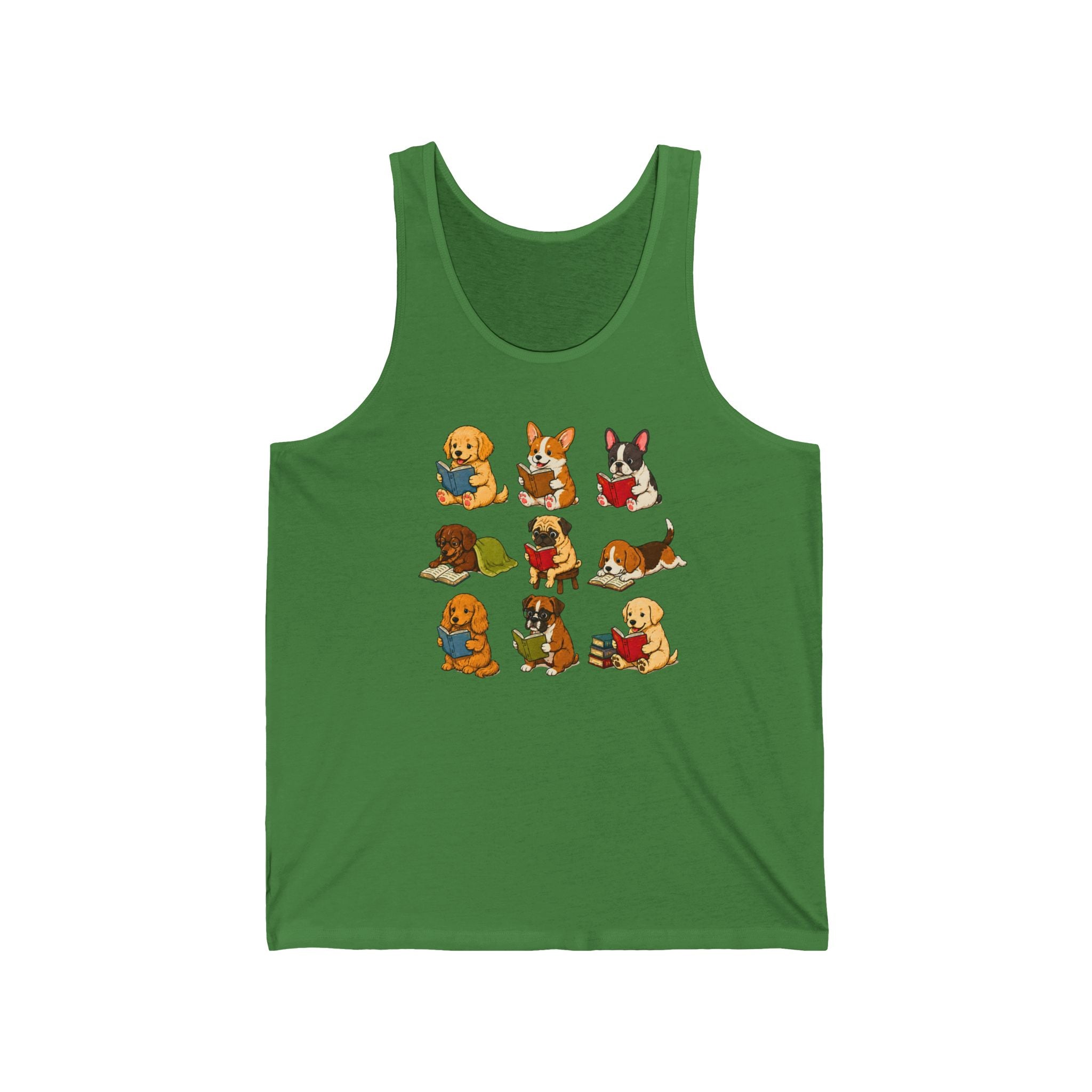 Cute Dog Reading Tank Top