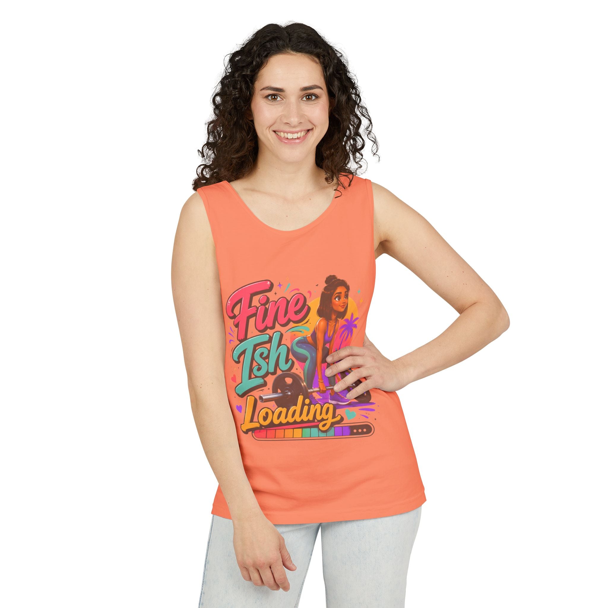 Loading Fine Tsh Tank Top — Retro Beach Vibe Graphic Tank