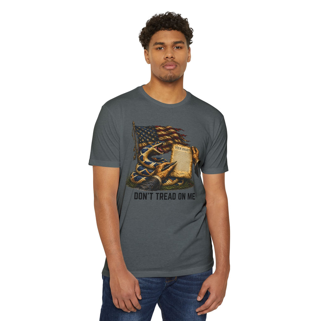 Don't Tread On Me T-Shirt - Flag & Constitution Graphic
