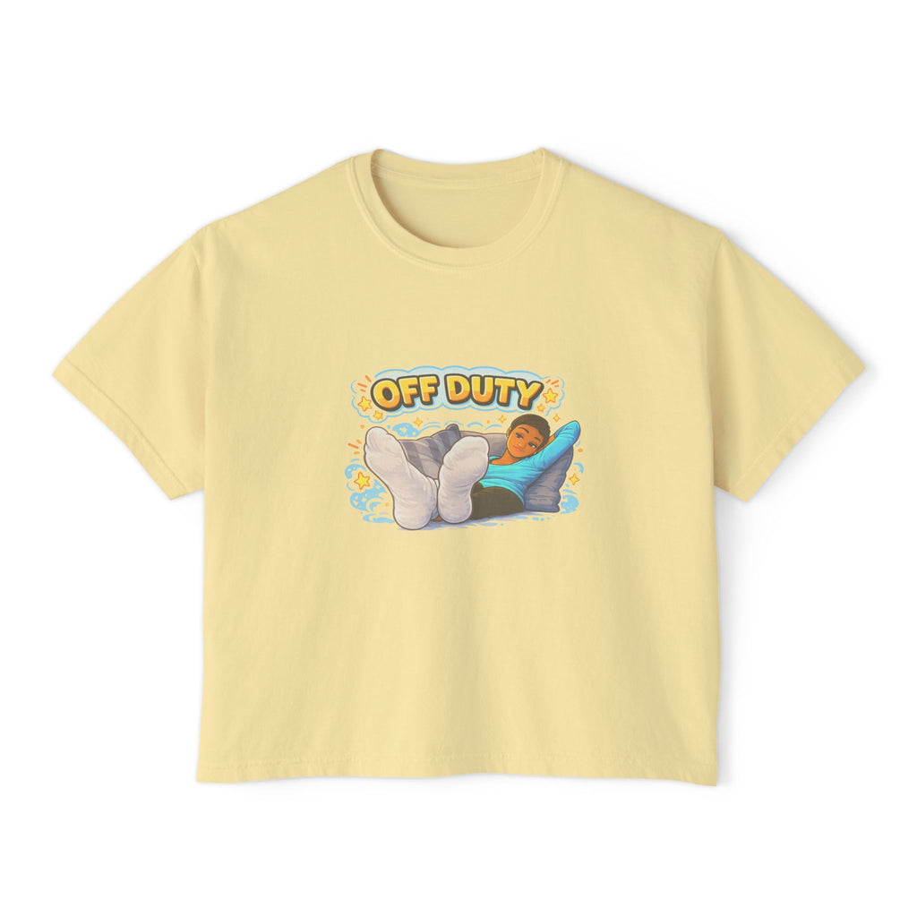 Off Duty Relaxation Tee — Women’s Boxy T-Shirt