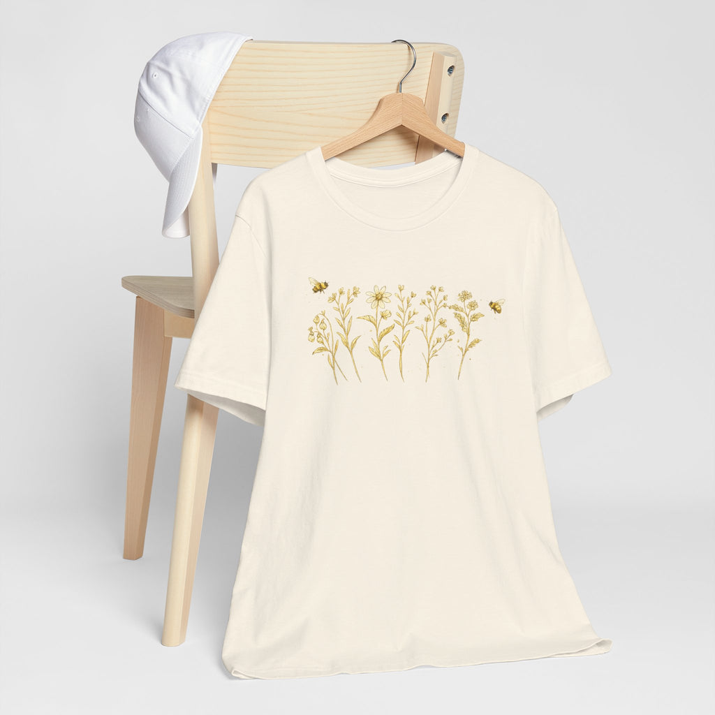 Gold Wildflower Graphic T-Shirt