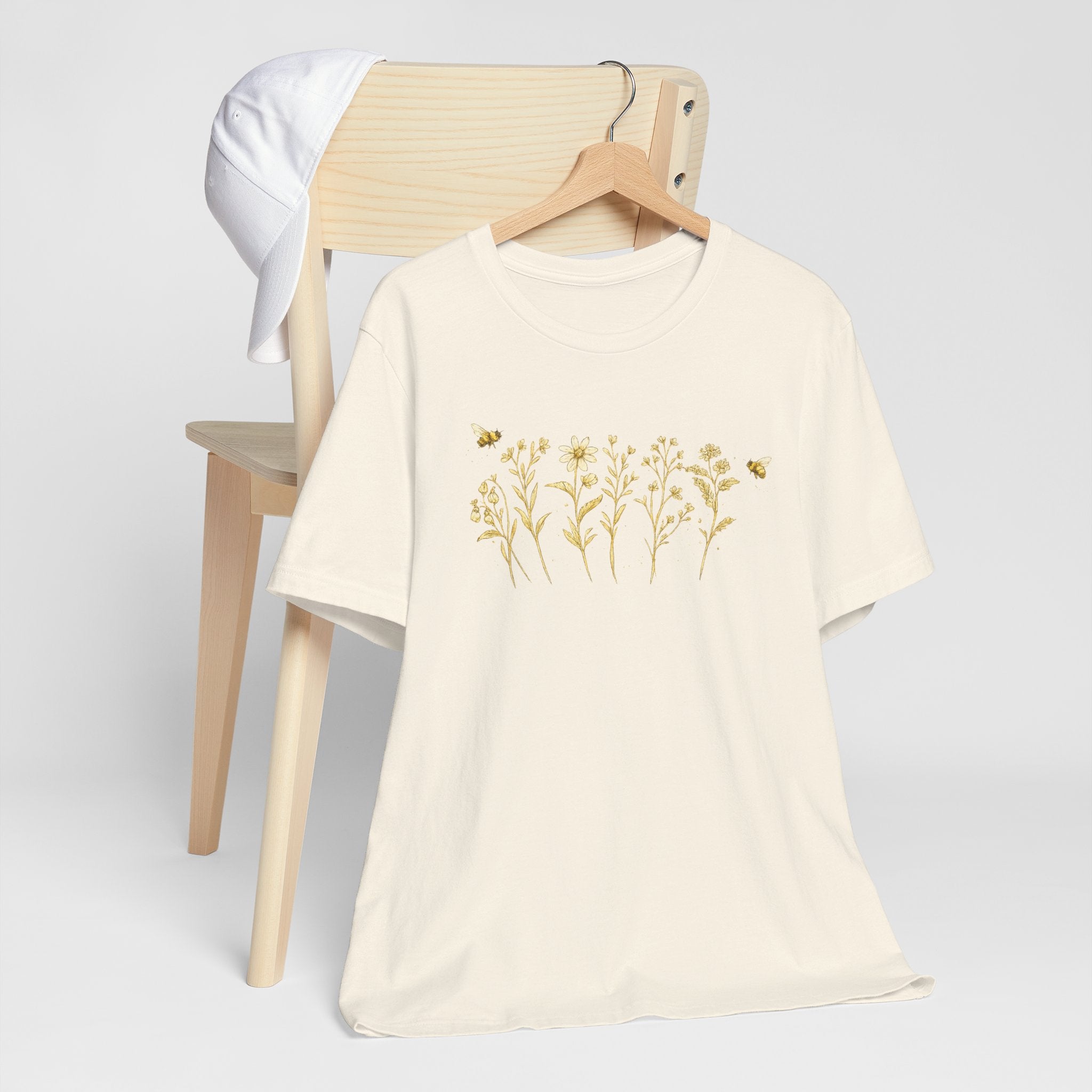 Gold Wildflower Graphic T-Shirt