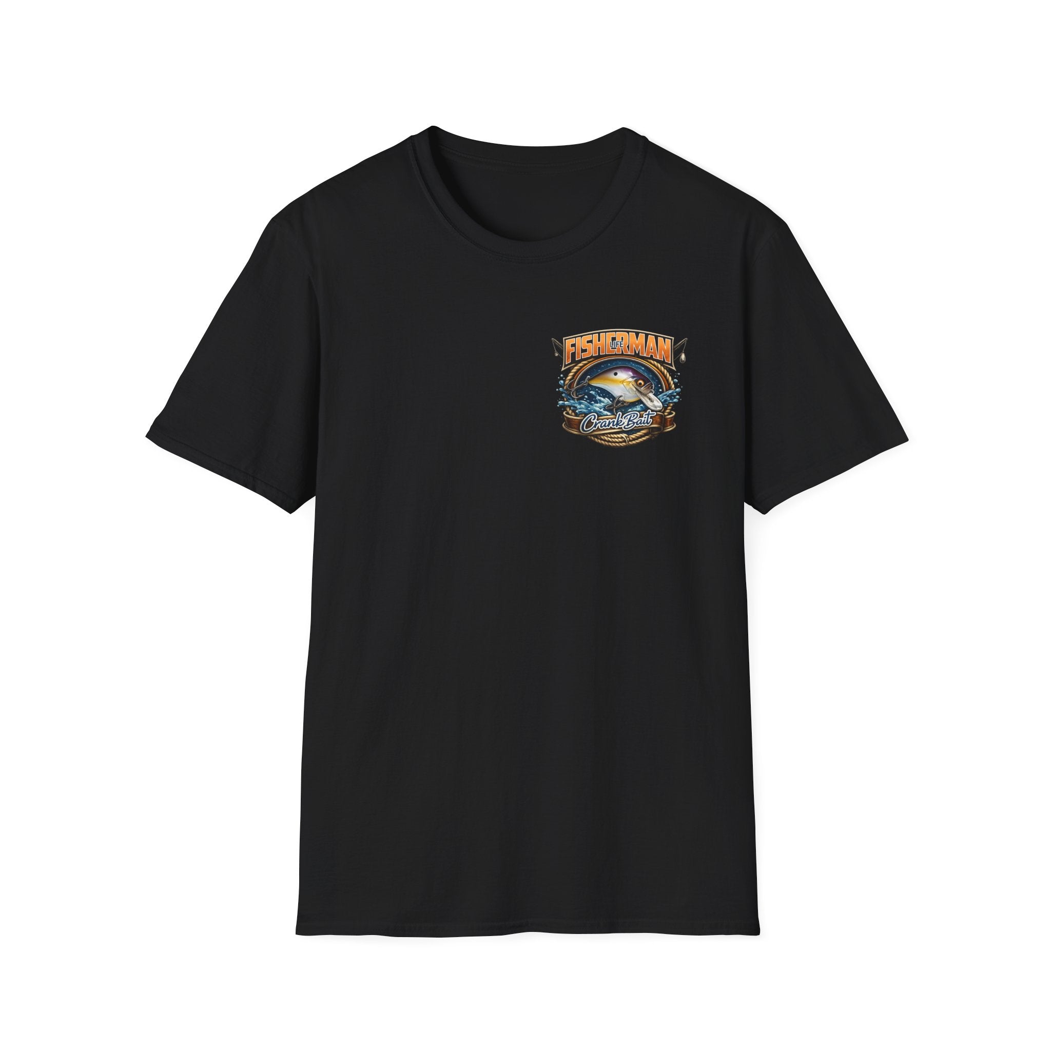 Fisherman Crest T-Shirt — Vintage Marlin Ocean Fishing Graphic