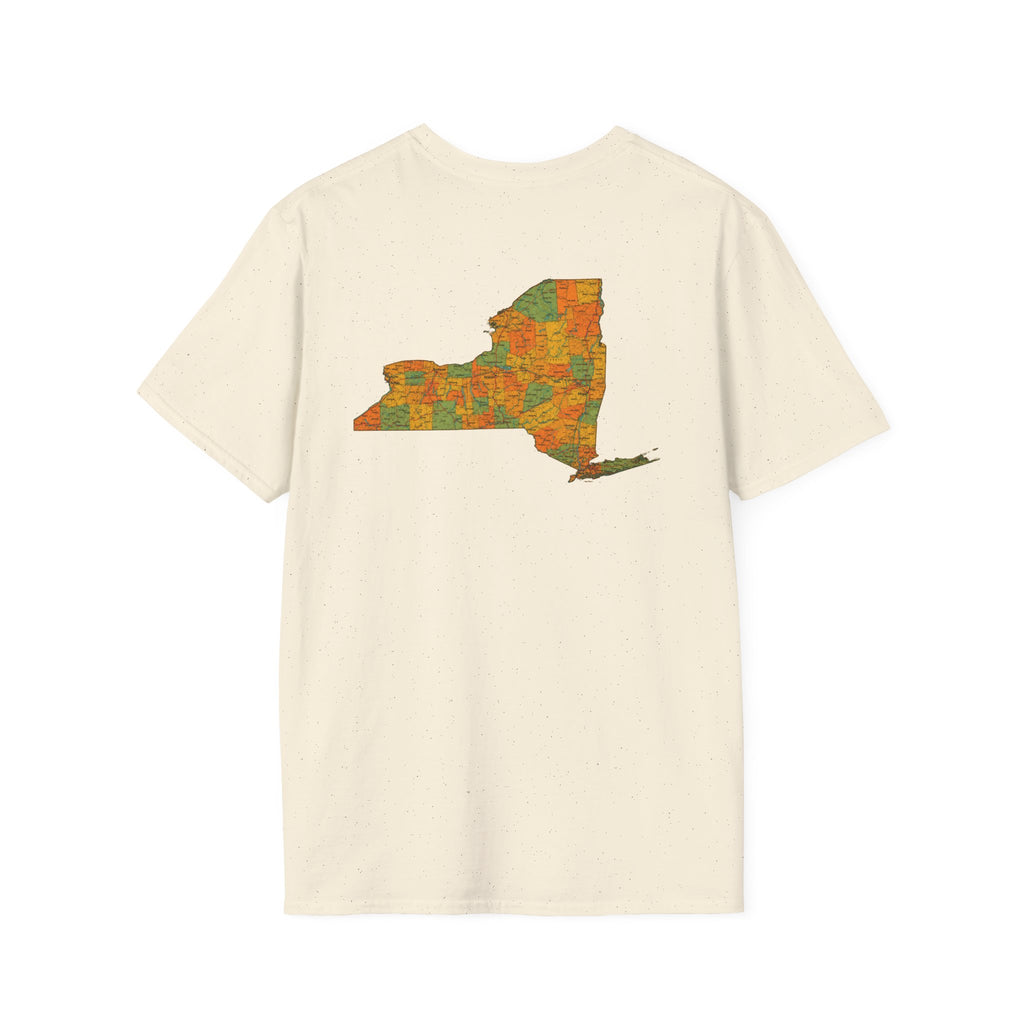 T-Shirt — "Don't Ask 100% Organic" New York Graphic Tee (Vintage Farm / Earthy)