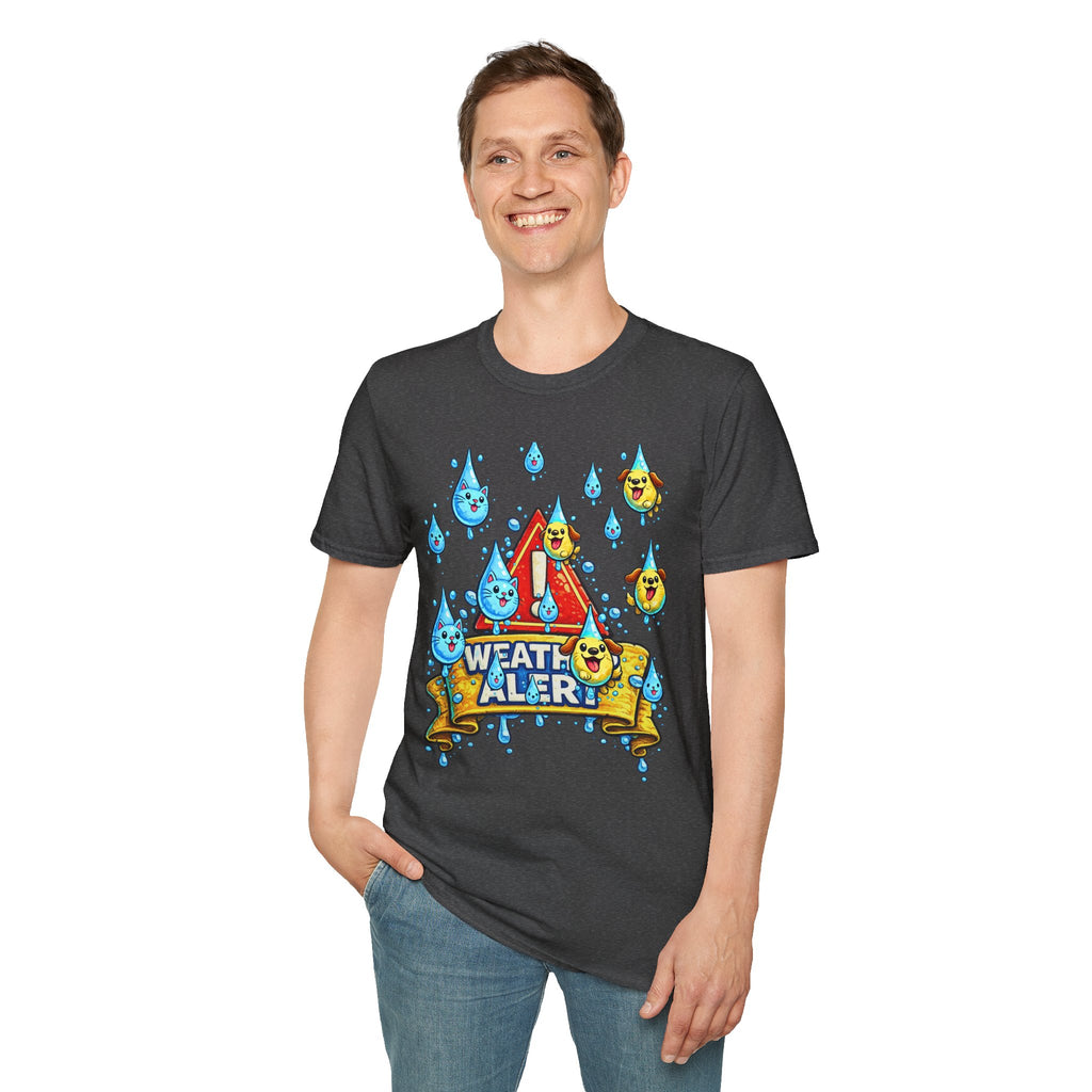 Weather Alert T-Shirt  " It's Raining Cats & Dogs"