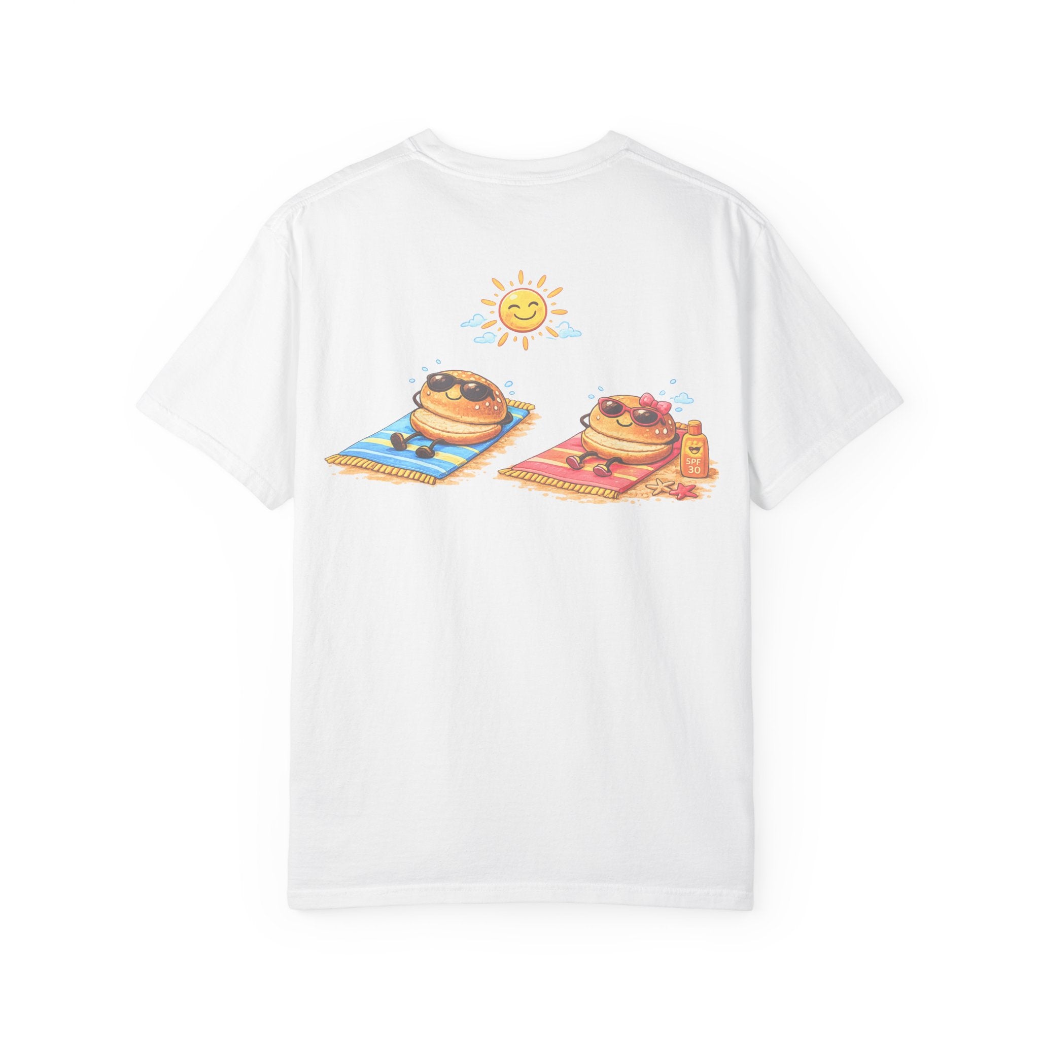 Suns Out Buns Out T-Shirt — Funny Burger Beach Tee
