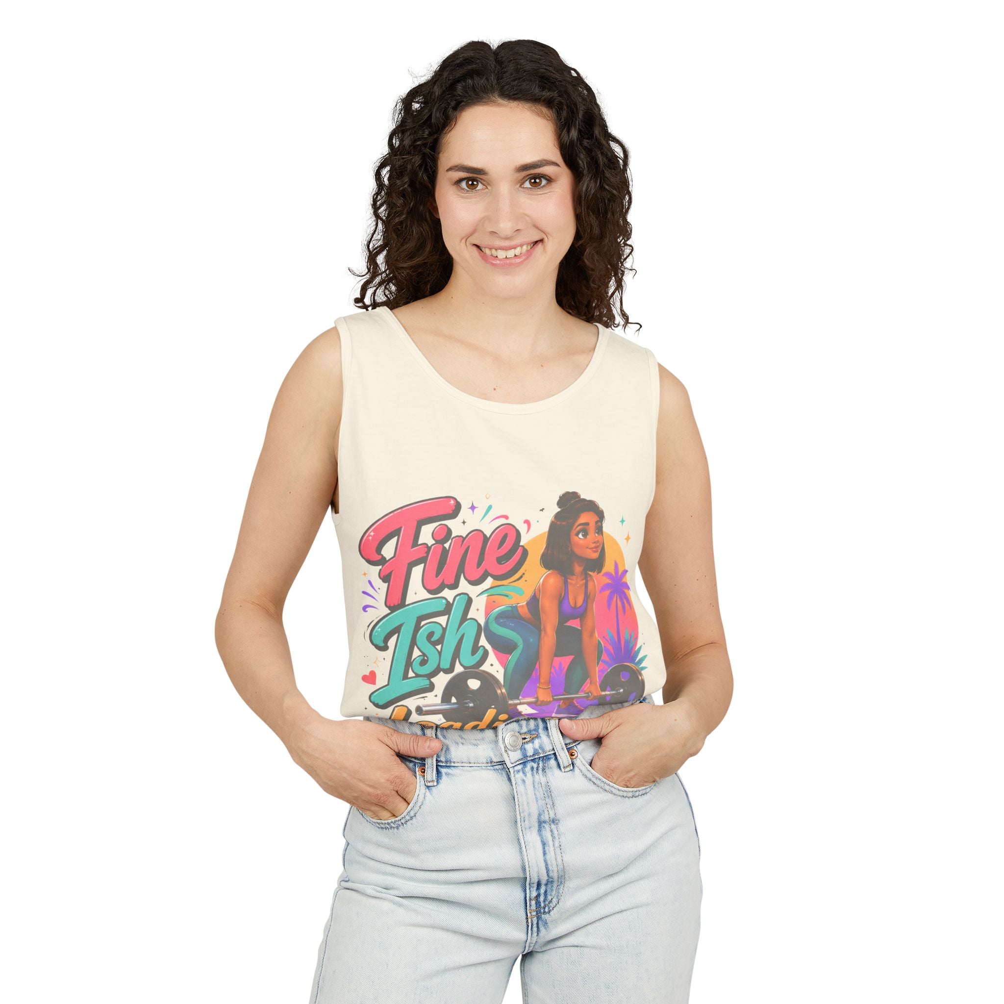 Loading Fine Tsh Tank Top — Retro Beach Vibe Graphic Tank