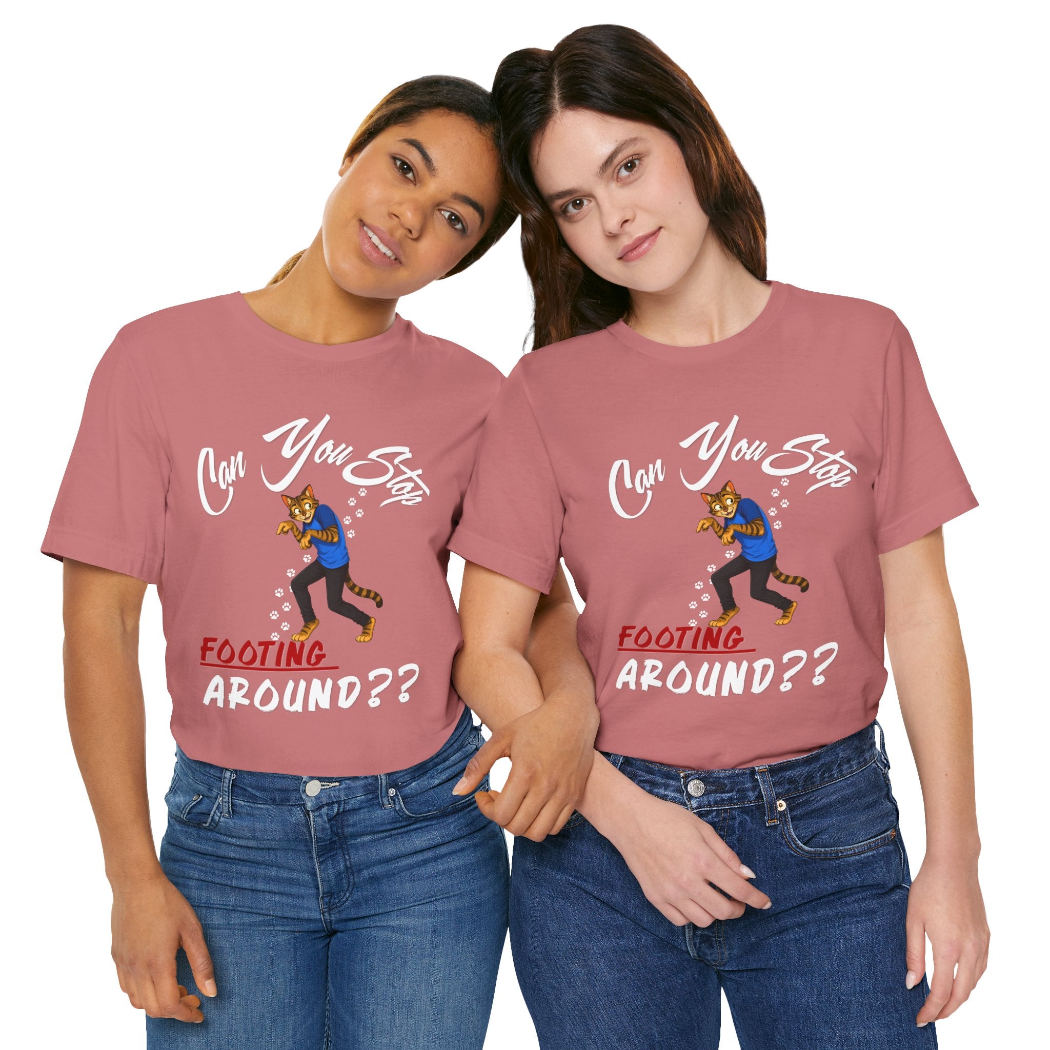 Can You Stop "P" Footing Around??” — Funny Paw Print Tee