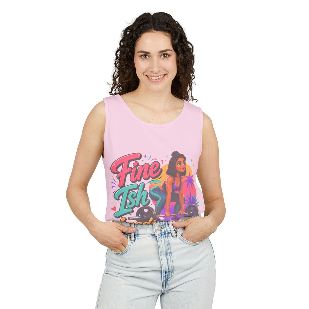 Loading Fine Tsh Tank Top — Retro Beach Vibe Graphic Tank