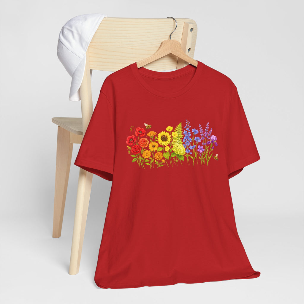 Wildflower Row Floral Garden Graphic T-Shirt