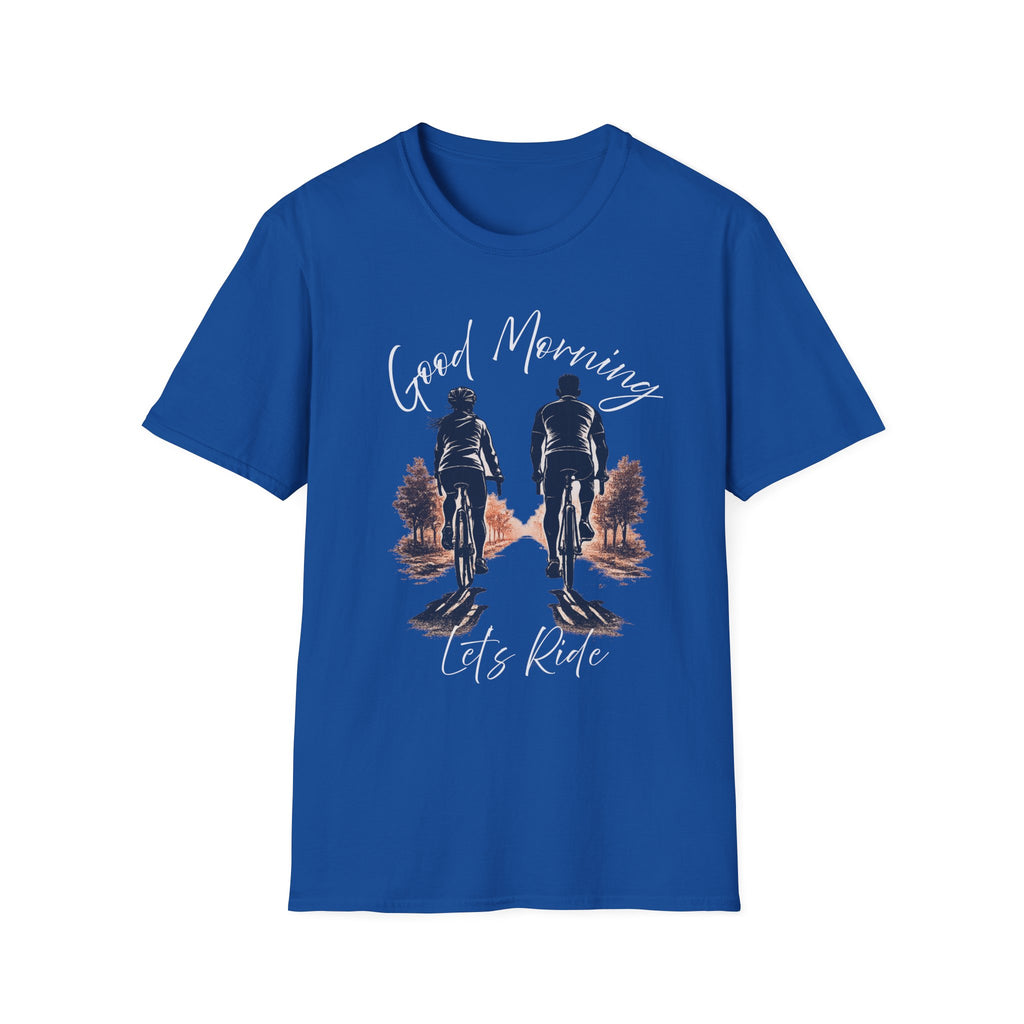 Good Morning Let's Ride T-Shirt — Biker Couple Vintage Graphic Tee