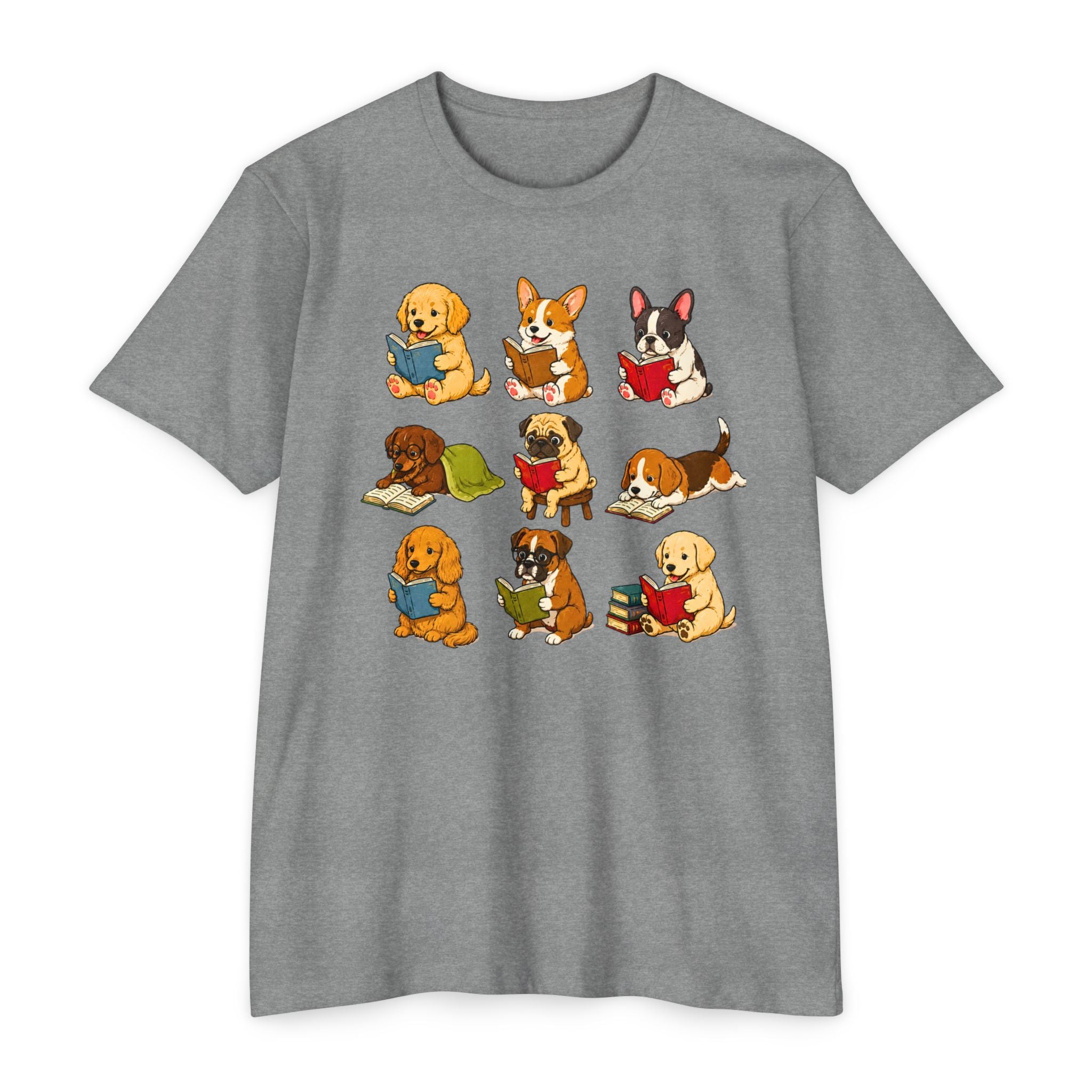 Cute Puppies Reading Dogs T-Shirt