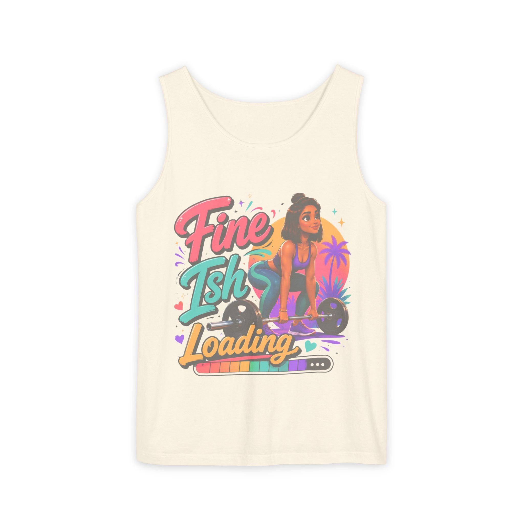 Loading Fine Tsh Tank Top — Retro Beach Vibe Graphic Tank