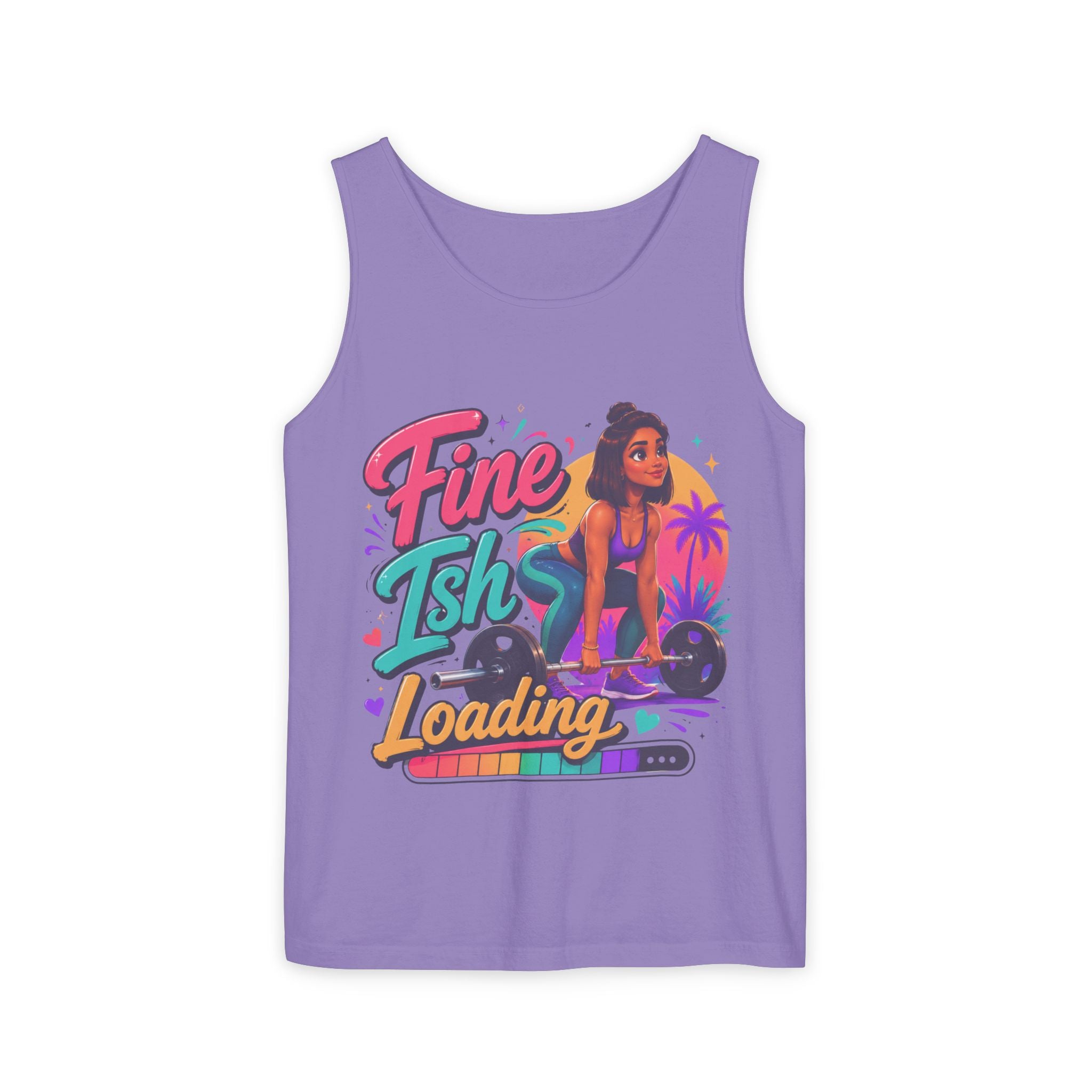Loading Fine Tsh Tank Top — Retro Beach Vibe Graphic Tank