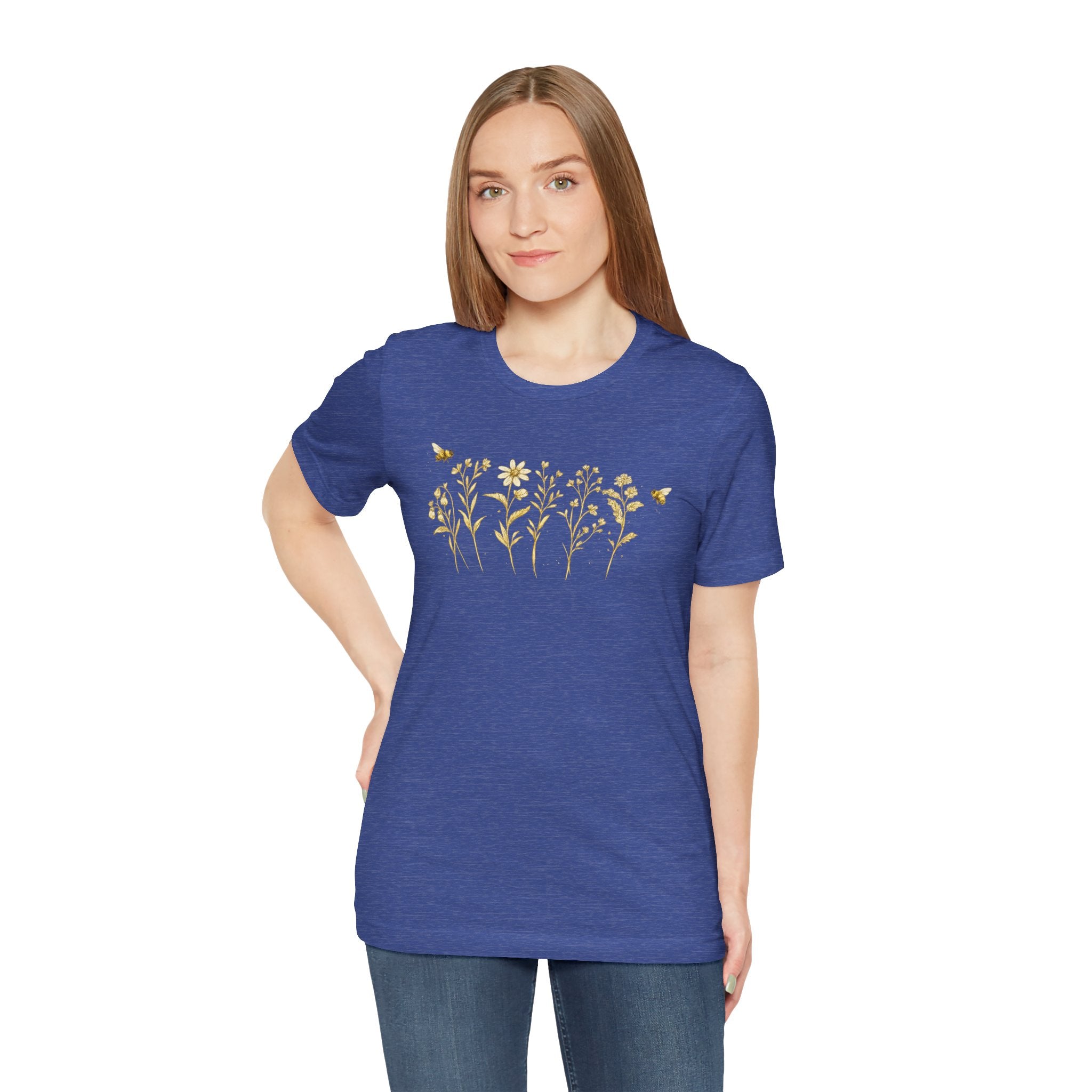 Gold Wildflower Graphic T-Shirt