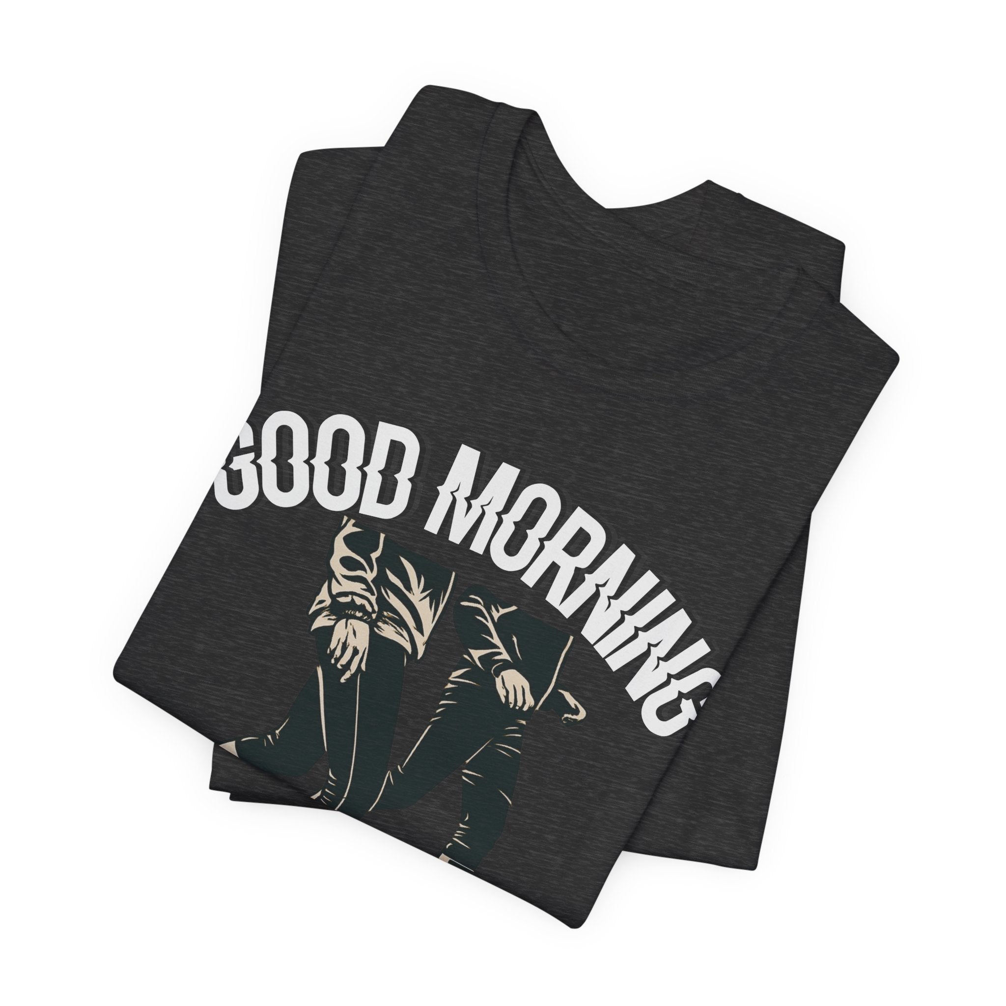 Good Morning Walk Tee — Retro Walking Graphic T-Shirt for Fitness & Morning Strolls