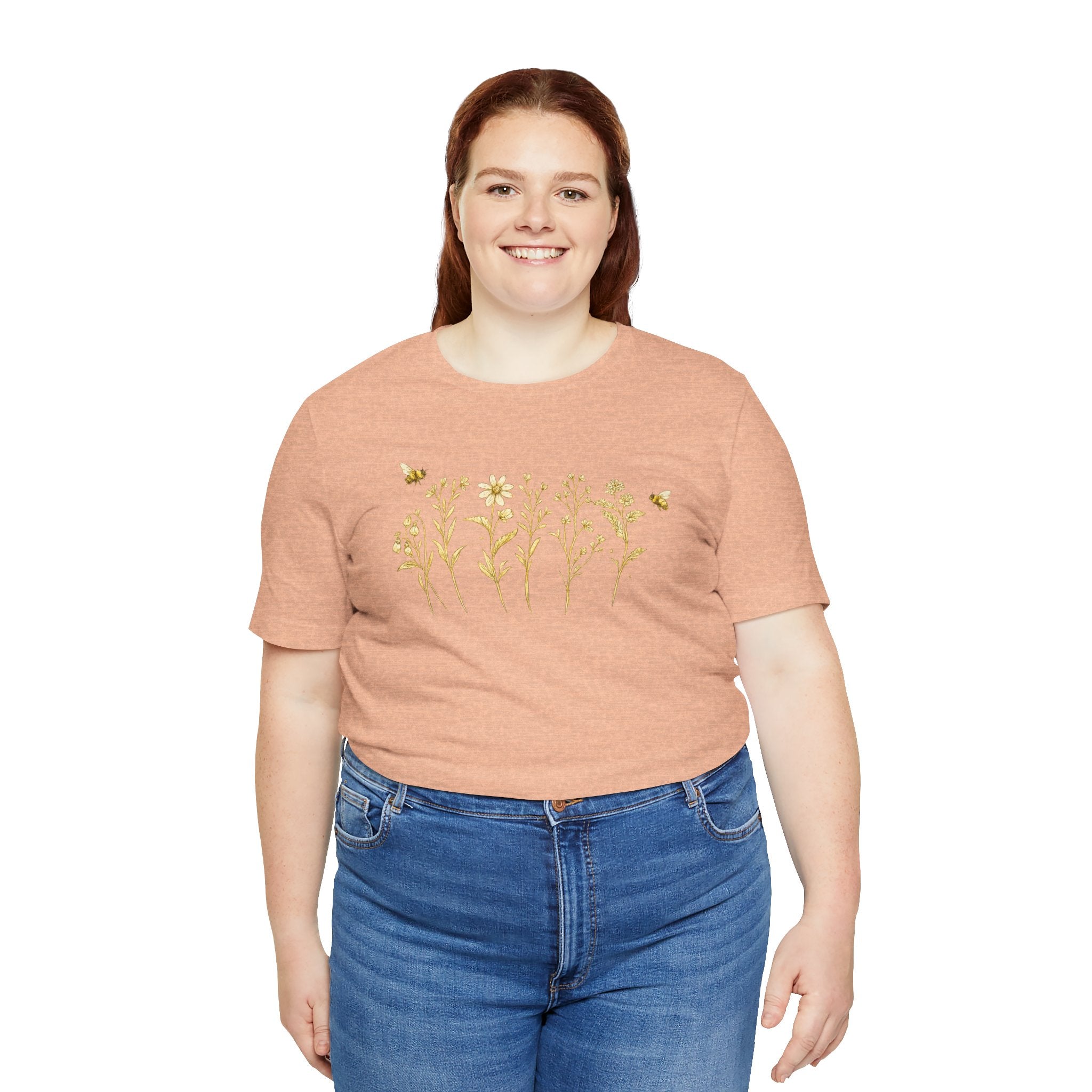 Gold Wildflower Graphic T-Shirt